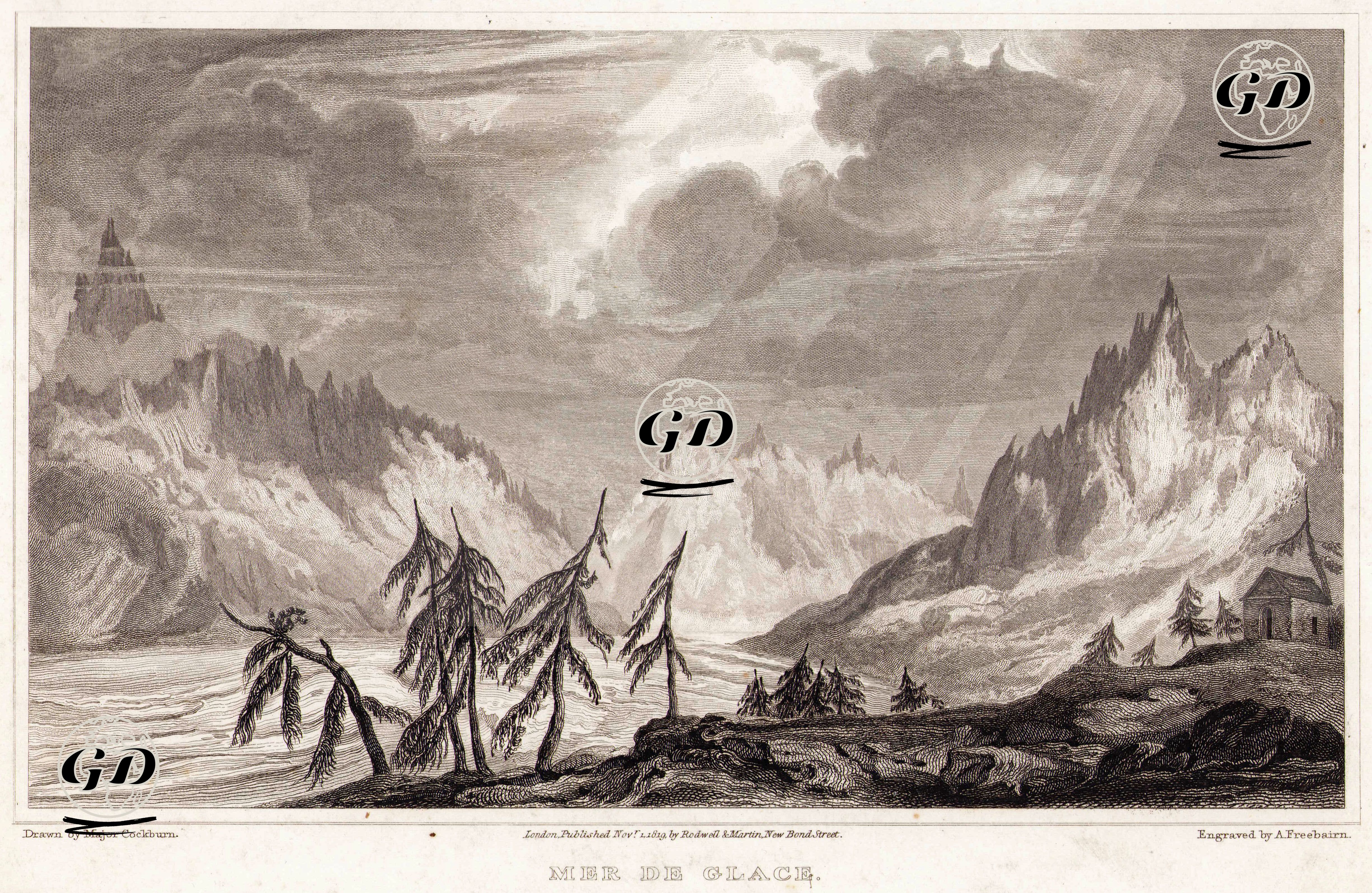 Mer De Glace - James Pattison Cocburn (1779-1847) - 1819
