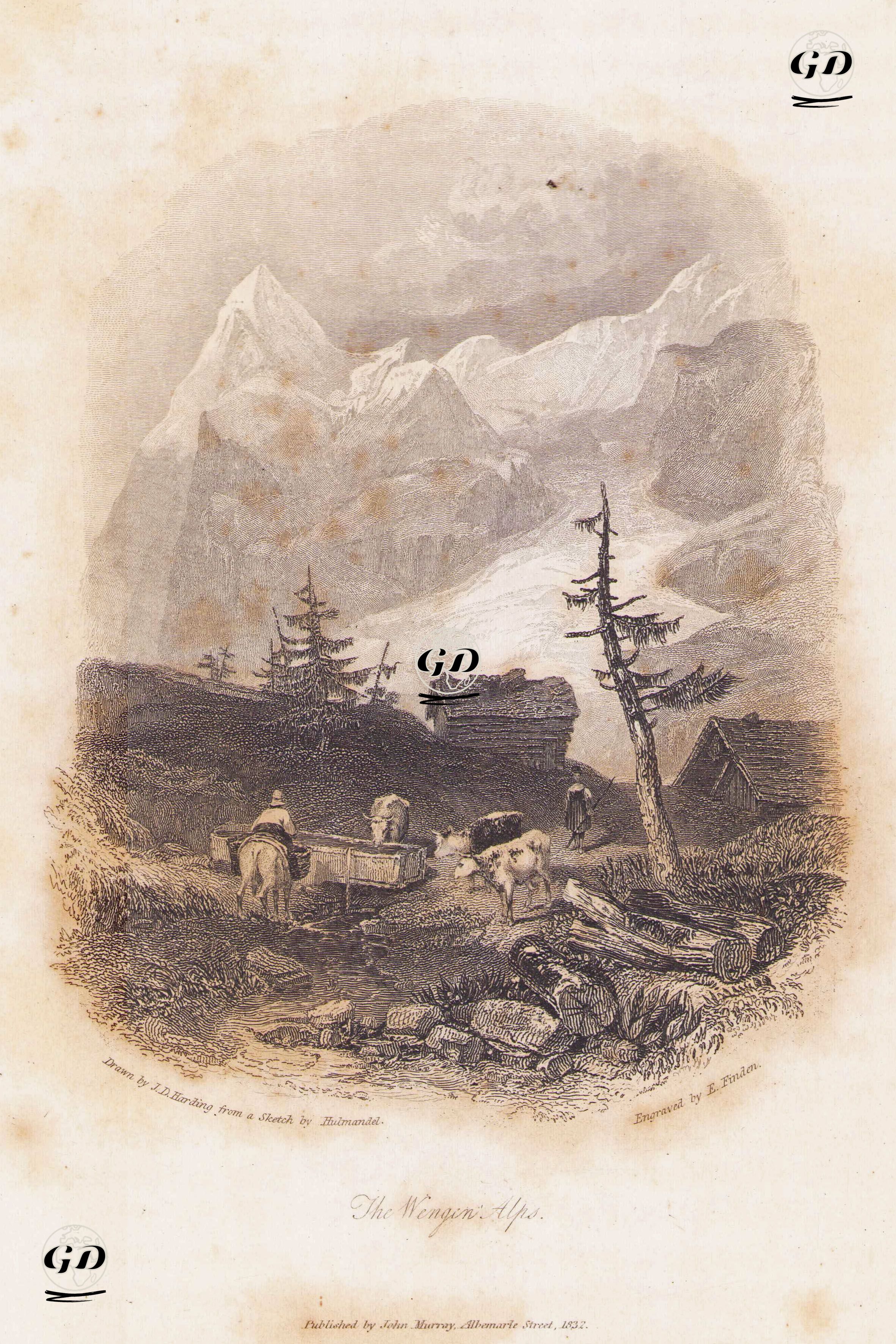 Wengen Alpleri - James Duffield Harding (1798-1863)- - 1832
