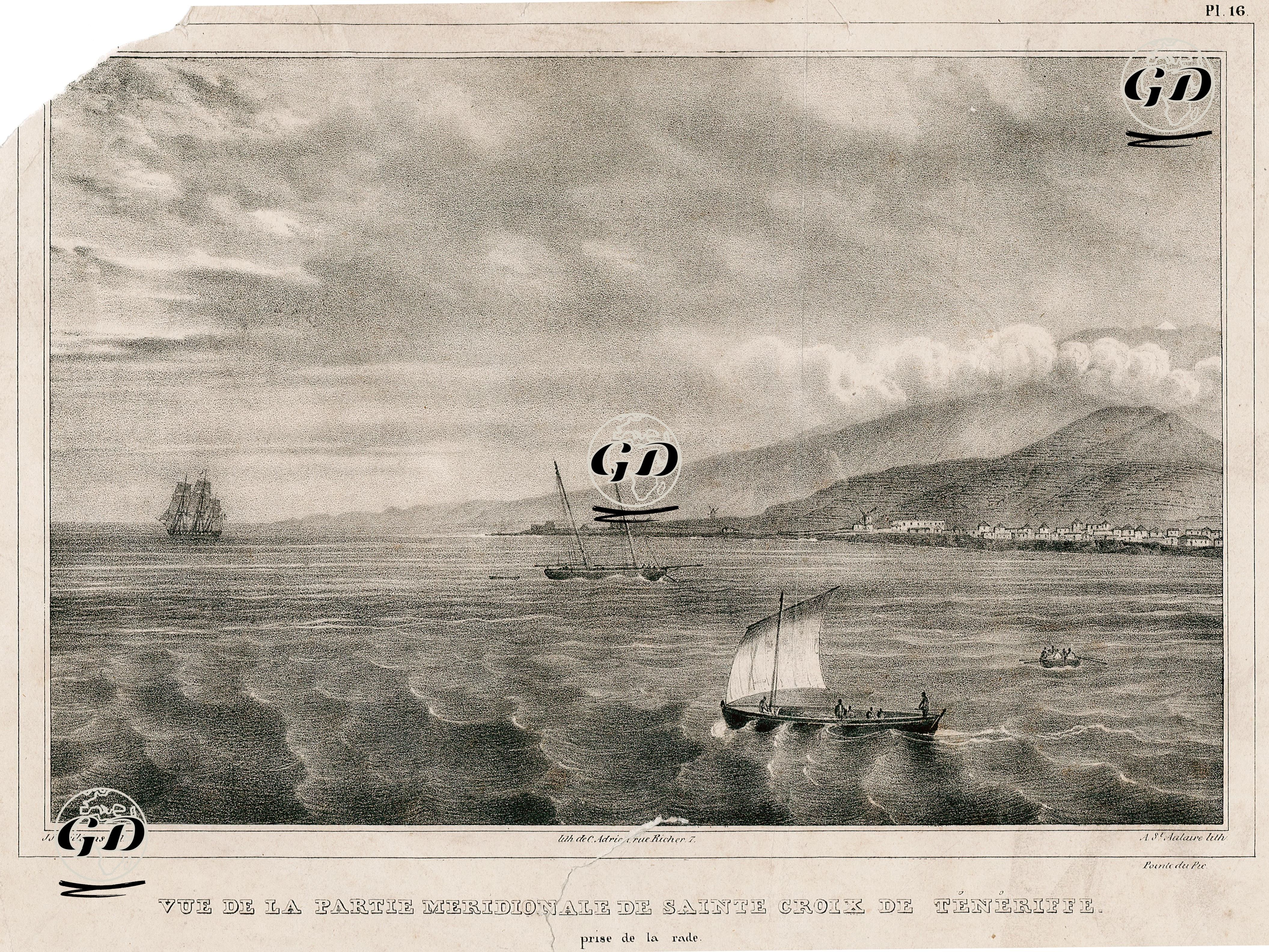 Vue De La Partie Meridionale De Sainte Croix De Teneriffe - J.J.Williams - 1800's
