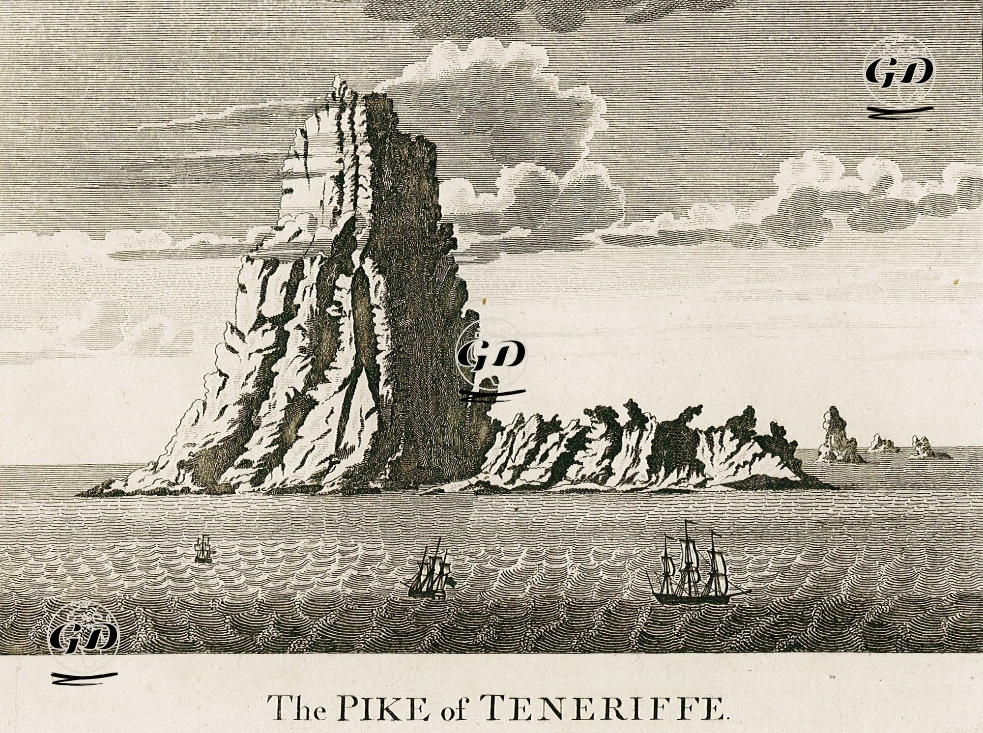 Tenerife Adasındaki Sivri Tepe -  - 1787