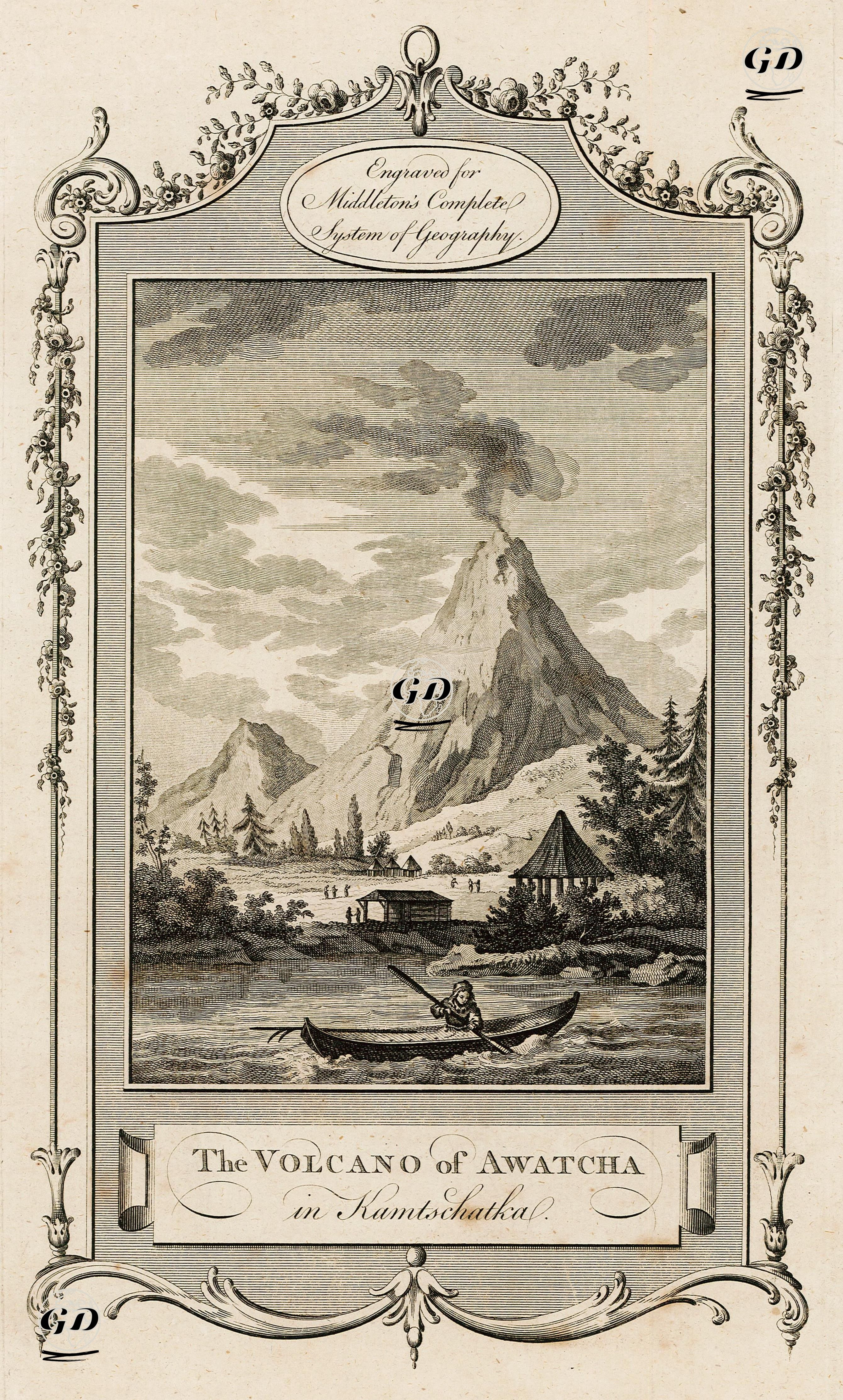 The Volcano Of Awatcha In Kamtschatka -  - 1779