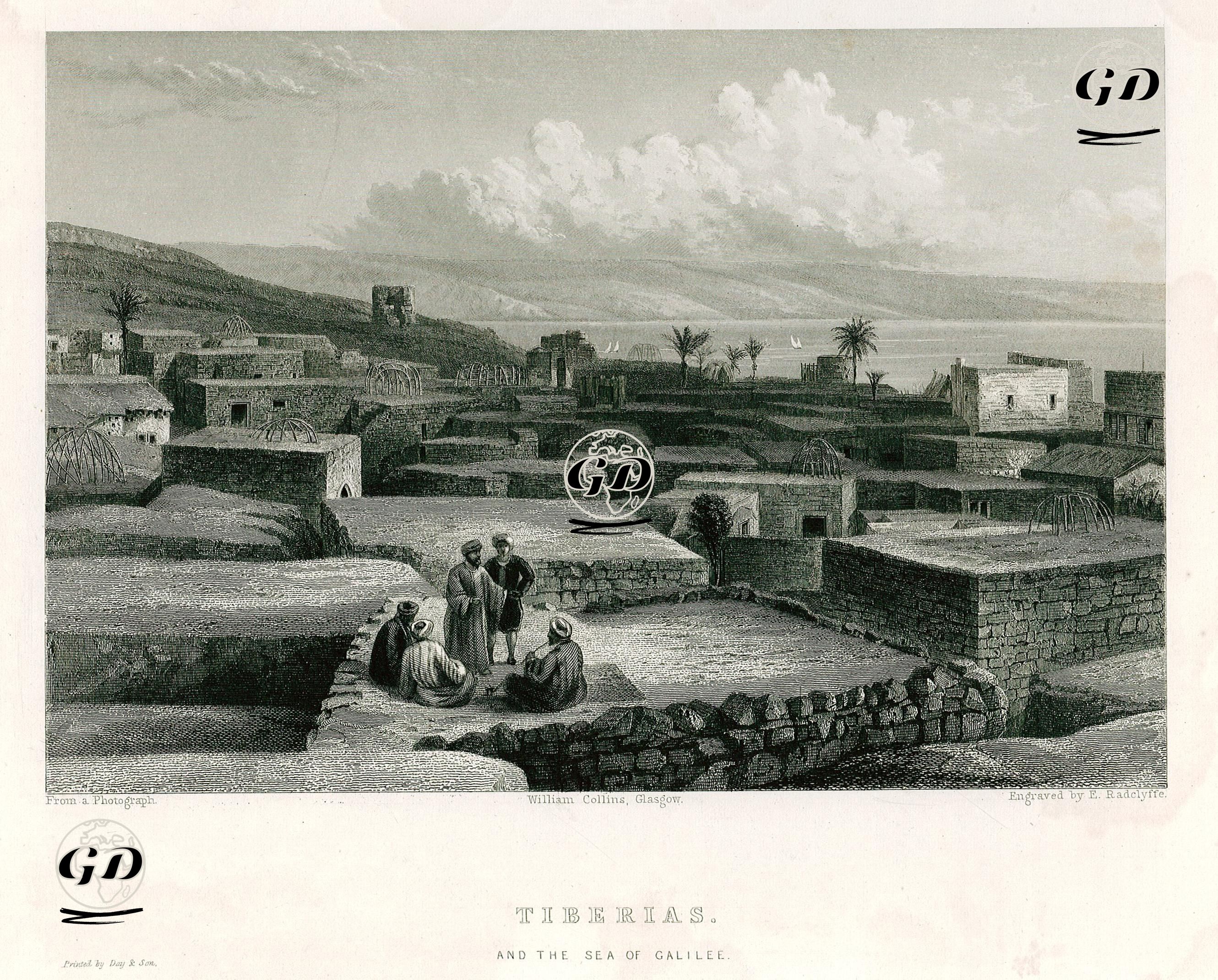 Tiberias And The Sea Of Galilee   -  - 1861