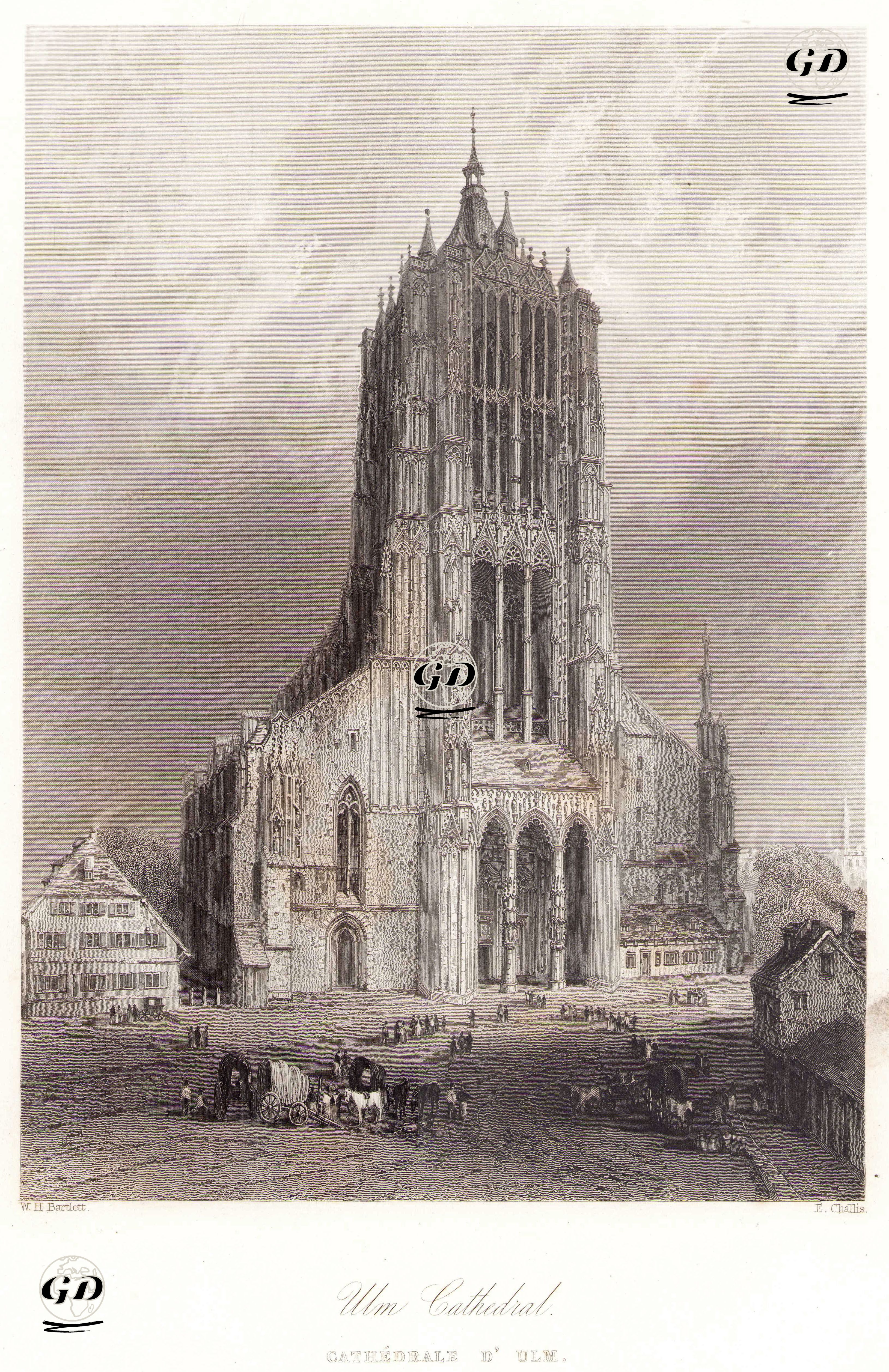 Ulm Katedrali - William Henry Bartlett (1809-1854) - 1842