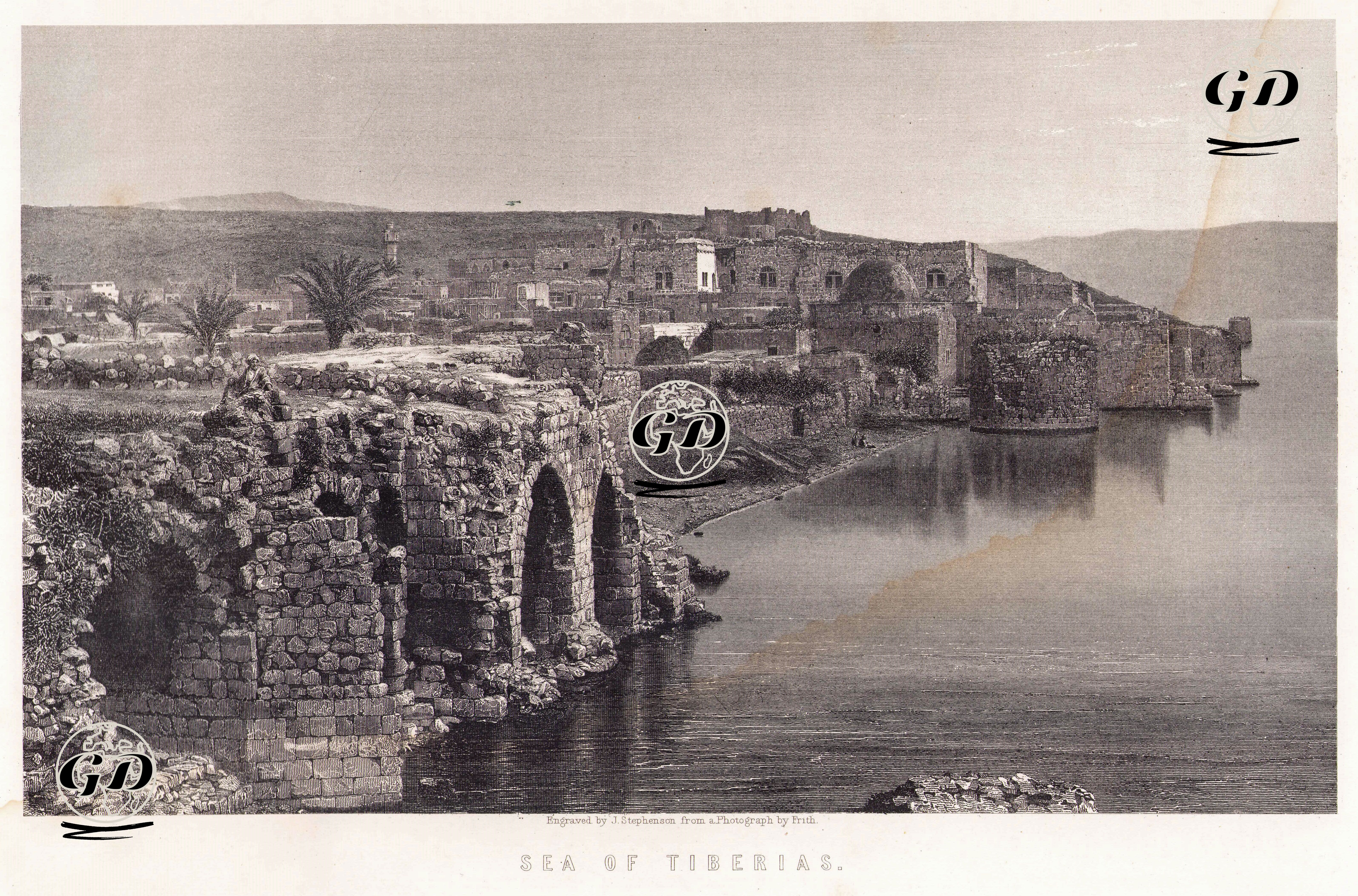 Sea Of Tiberias - Francis Frith (1822-1898) (Photographer-Fotoğrafçı) - 1850's-1870's