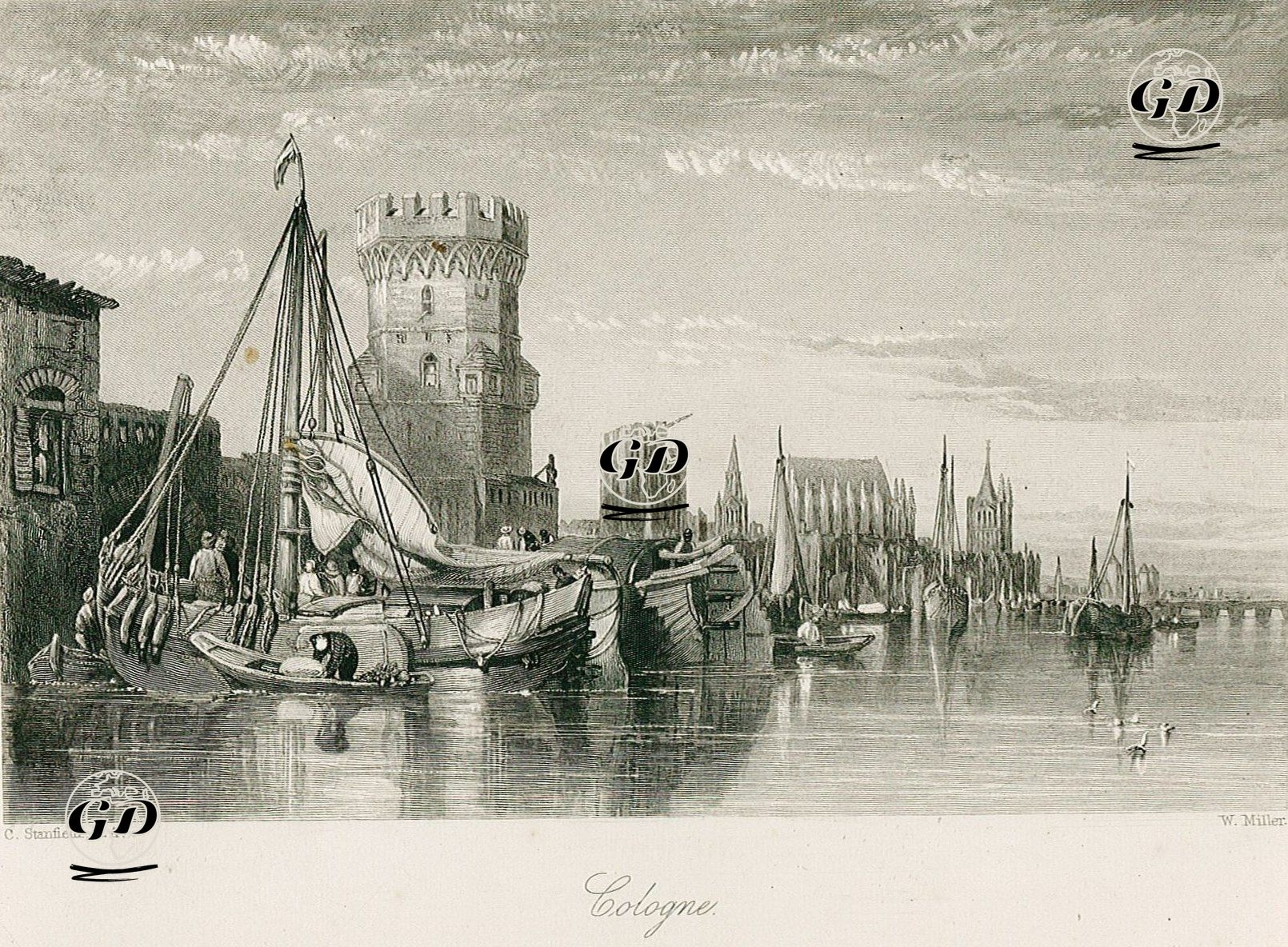 Cologne  - Clarkson Stanfield (1793-1867) - 1845