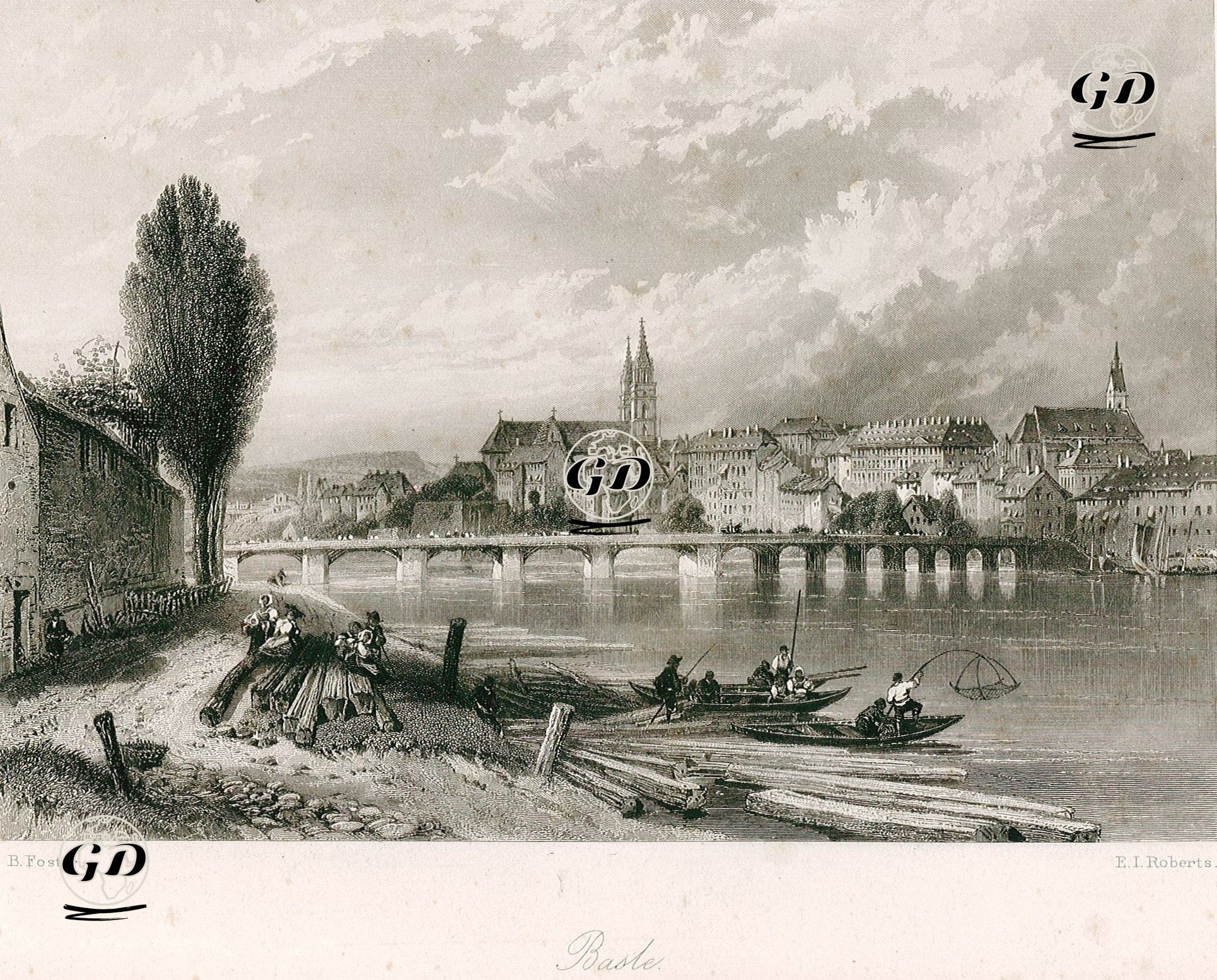 Basel - Myles Birket Foster (1825-1899) - 1872