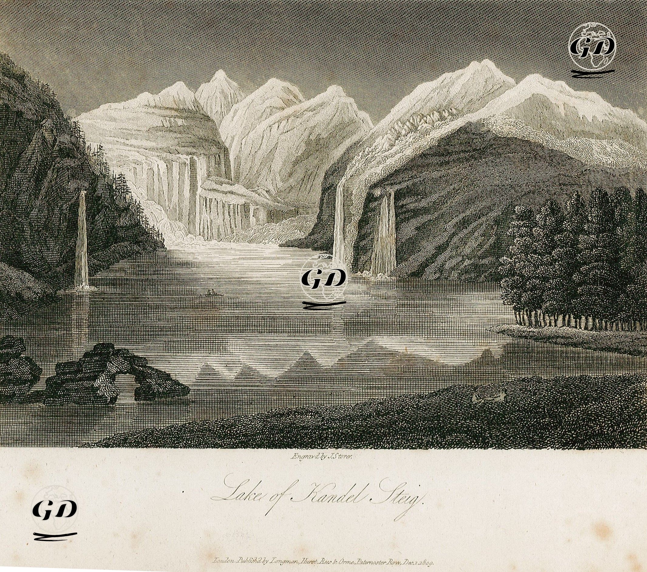 Lake Of Kandel Steig  -  - 1830