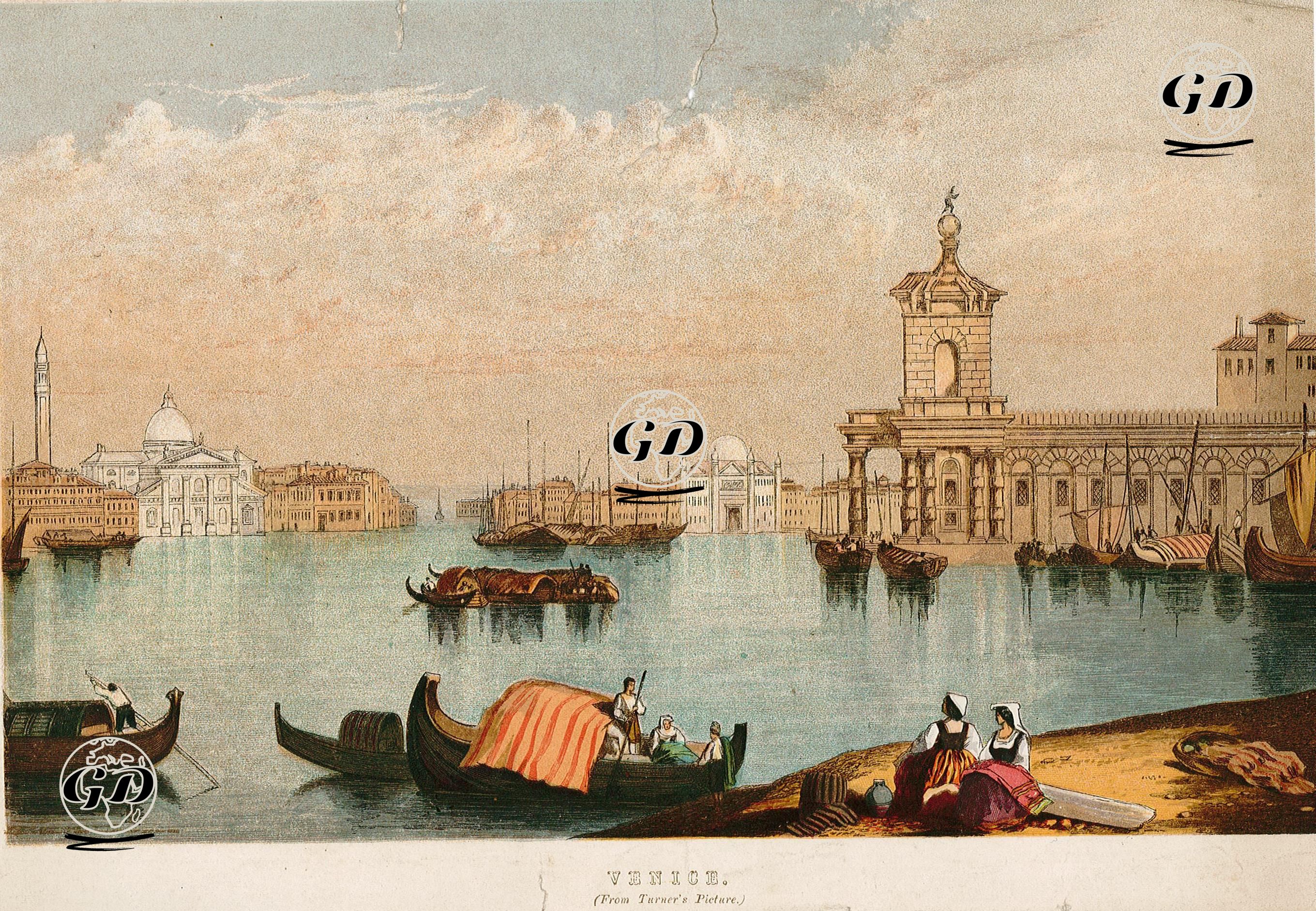 Turner'in Resminden Venedik -  - 1850