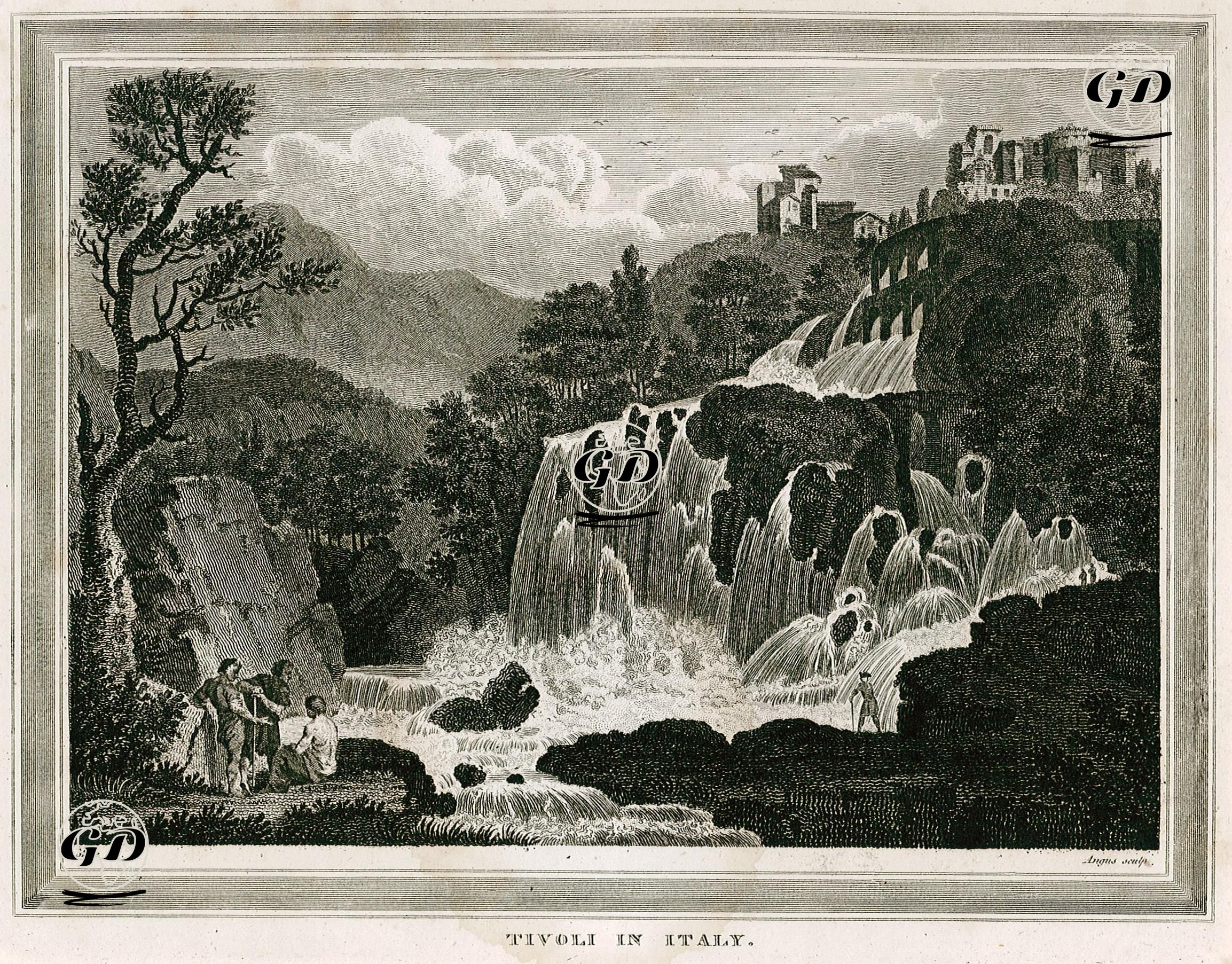 Tivoli, İtalya - Conrad Martin Metz (1749-1827) - 1817