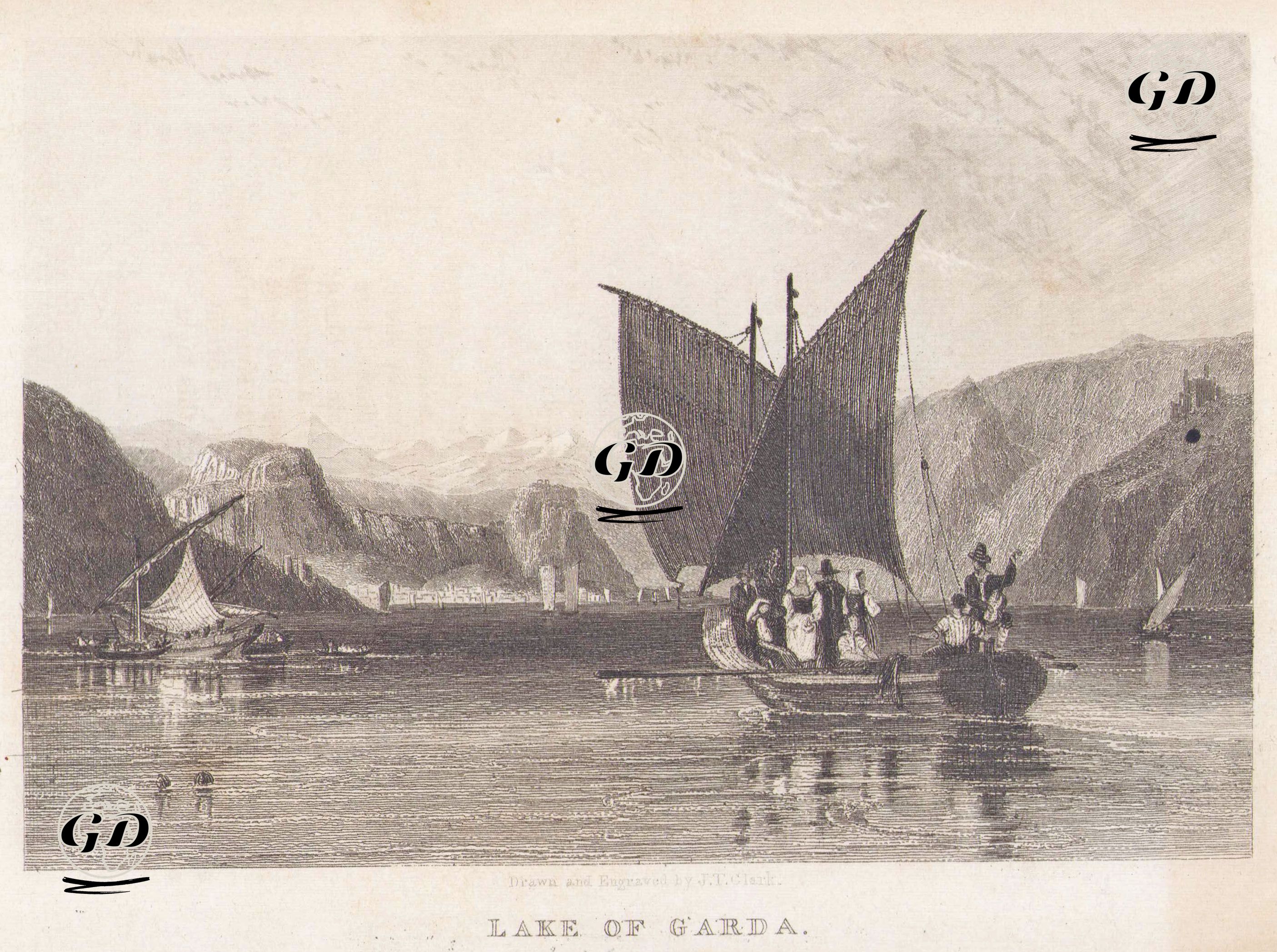 Lake Of G'Arda  - J.T.Clark - 1842