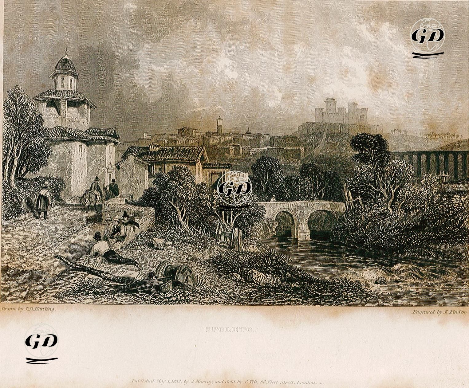 Spoleto - James Duffield Harding (1798-1863) - 1832