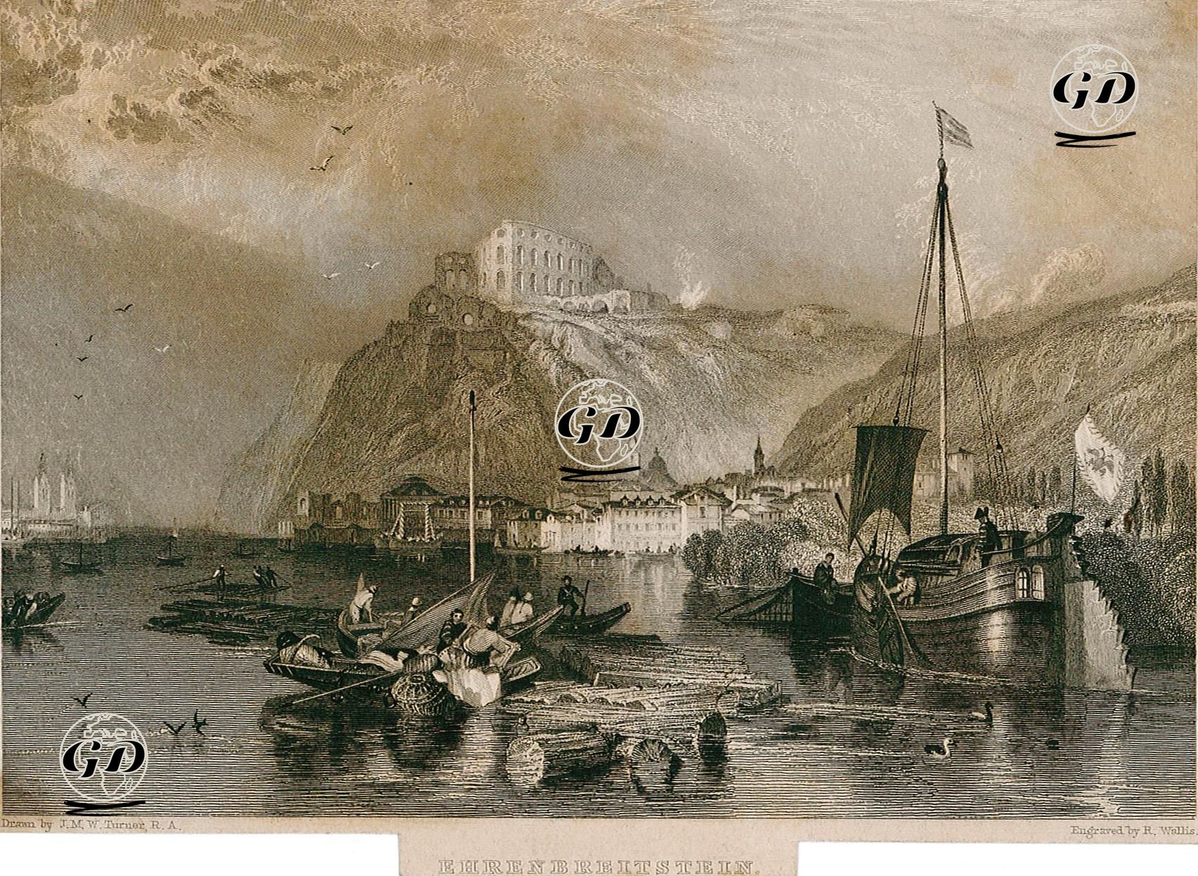 Ehrenbreitstein - Joseph Mallord William Turner (1775-1851) - 1833