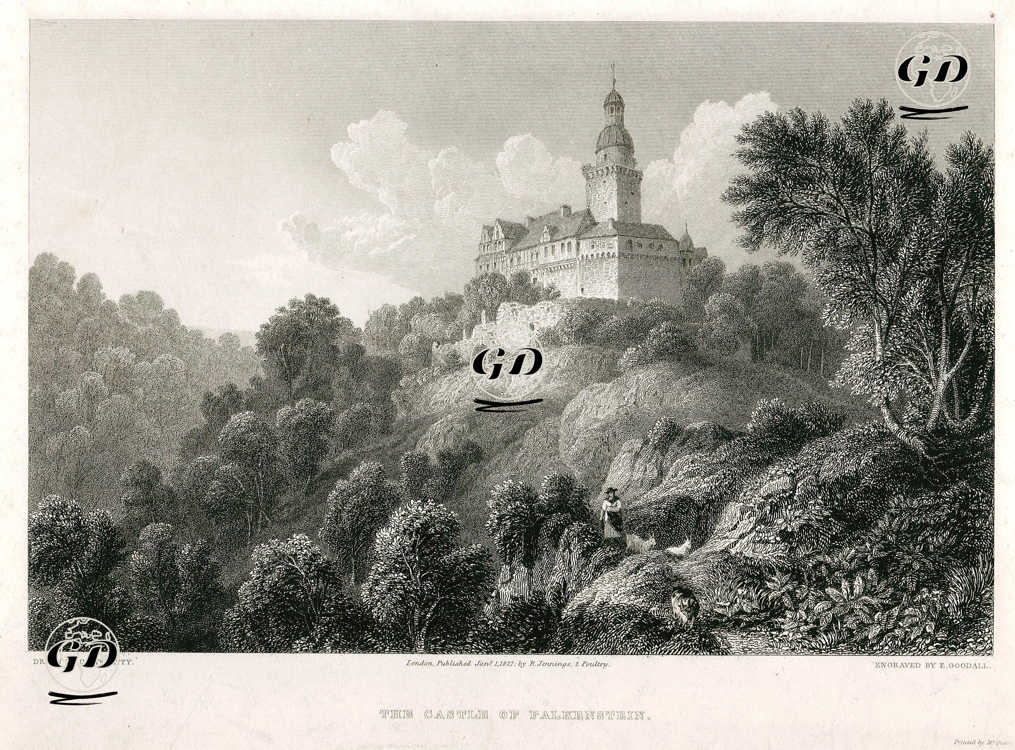 Falkenstein Kalesi - Captain Robert Batty (1749-1848) - 1827