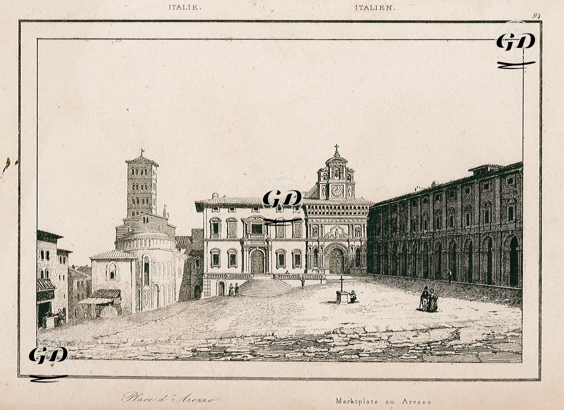 Place D'Arezzo  -  - 1845
