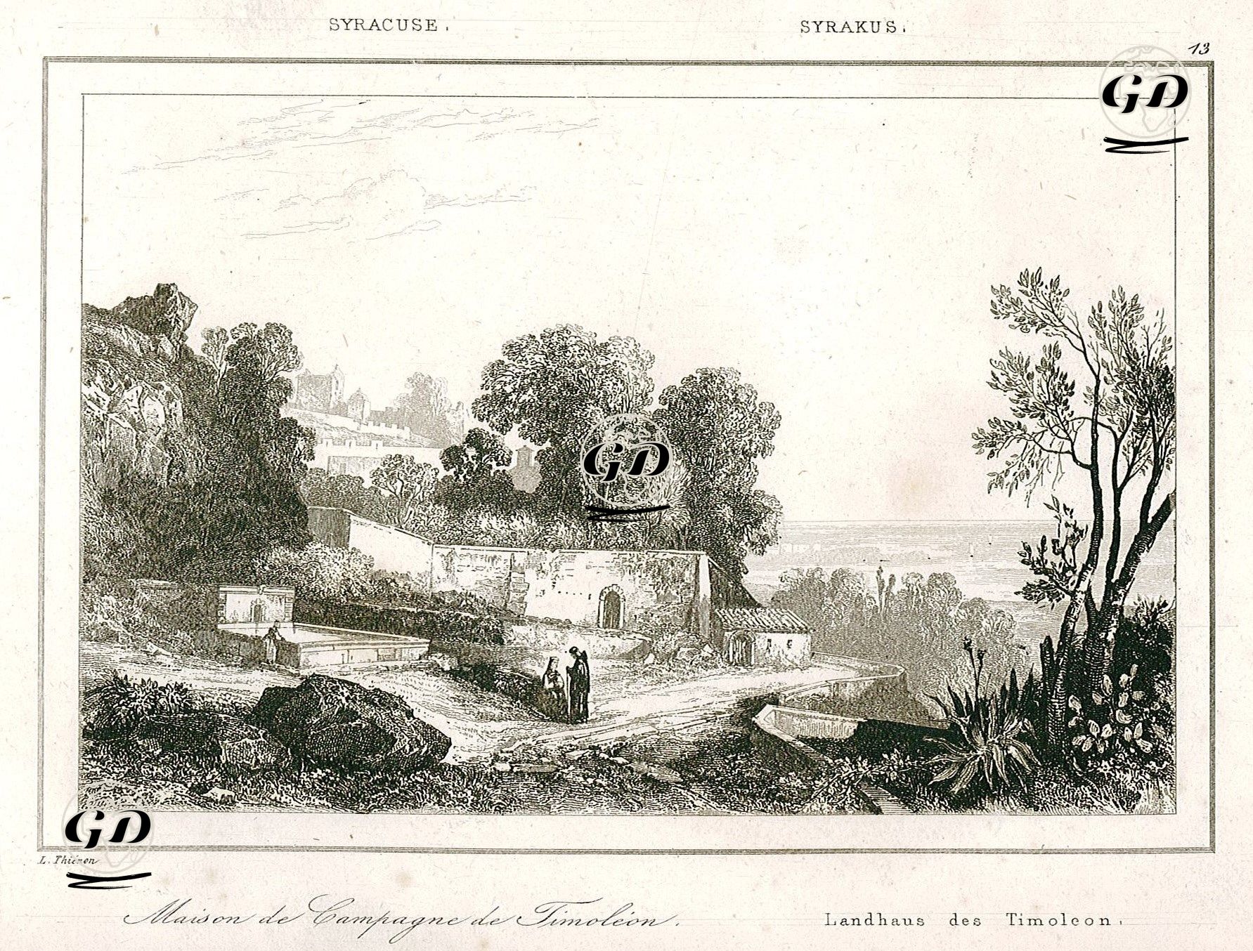 Timoleon Kır Evi, Siraküza -  - 1845