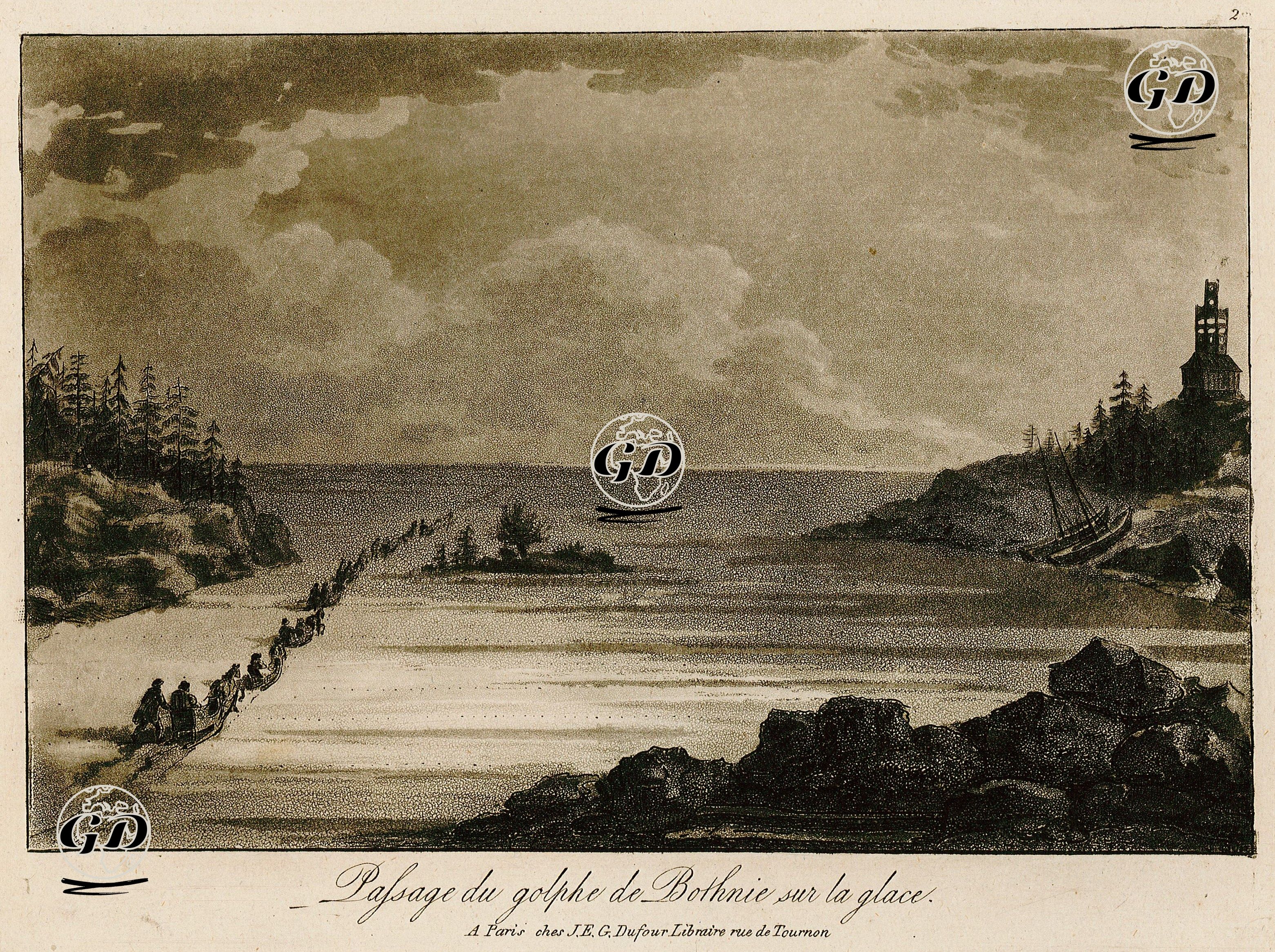 Buz Tutmuş Botniya Körfezinden Geçiş -  - 1802
