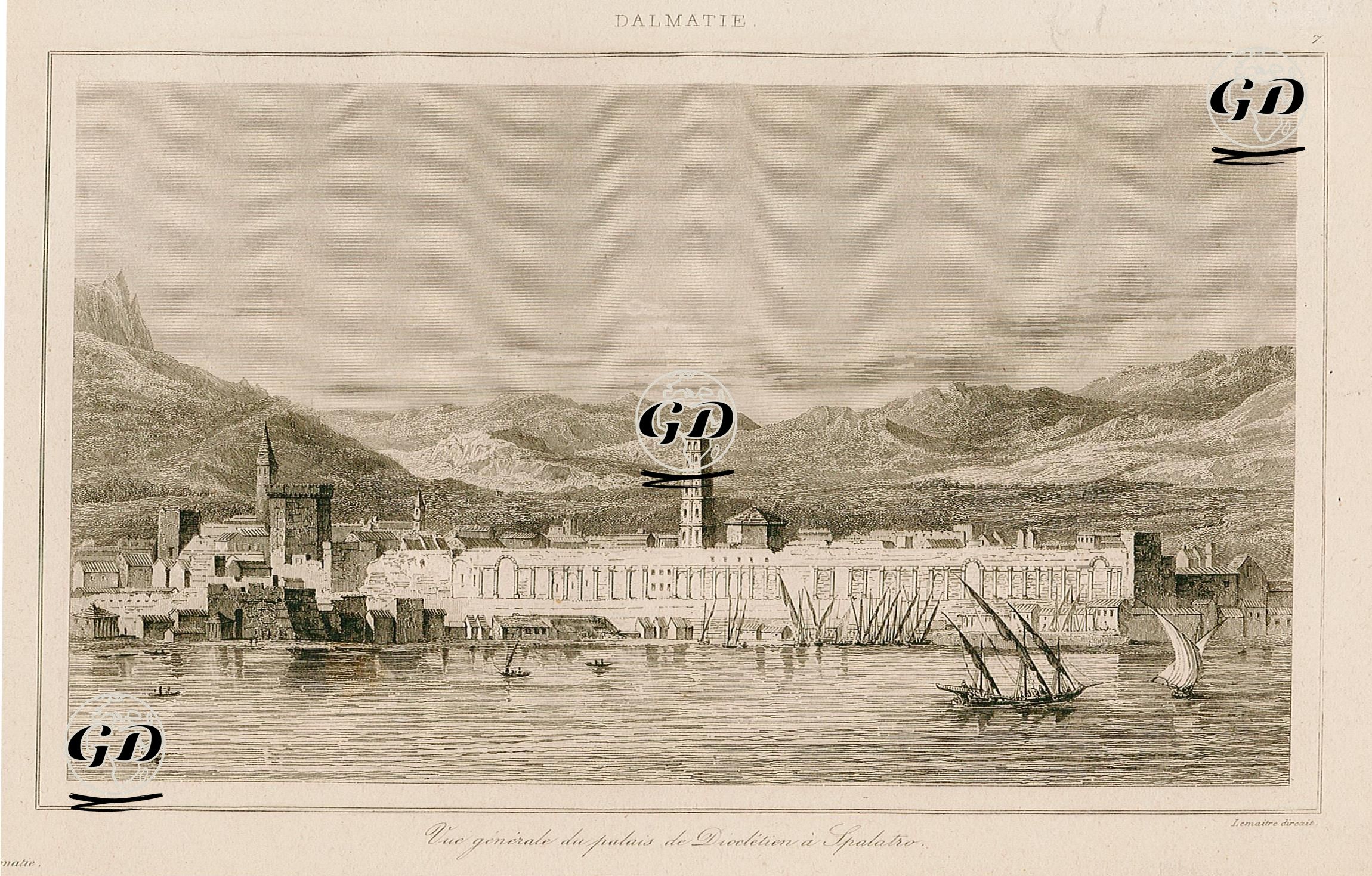 Diocletianus Sarayı -  - 1840
