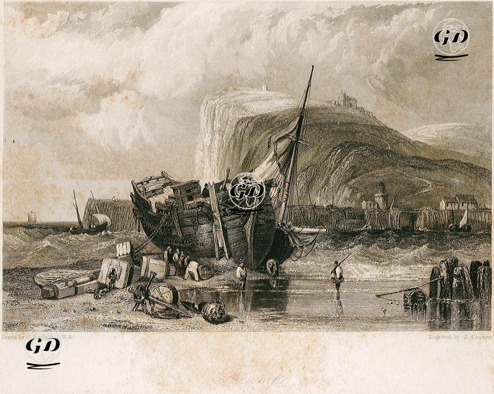 Fecamp - Clarkson Stanfield (1793-1867) - 1834