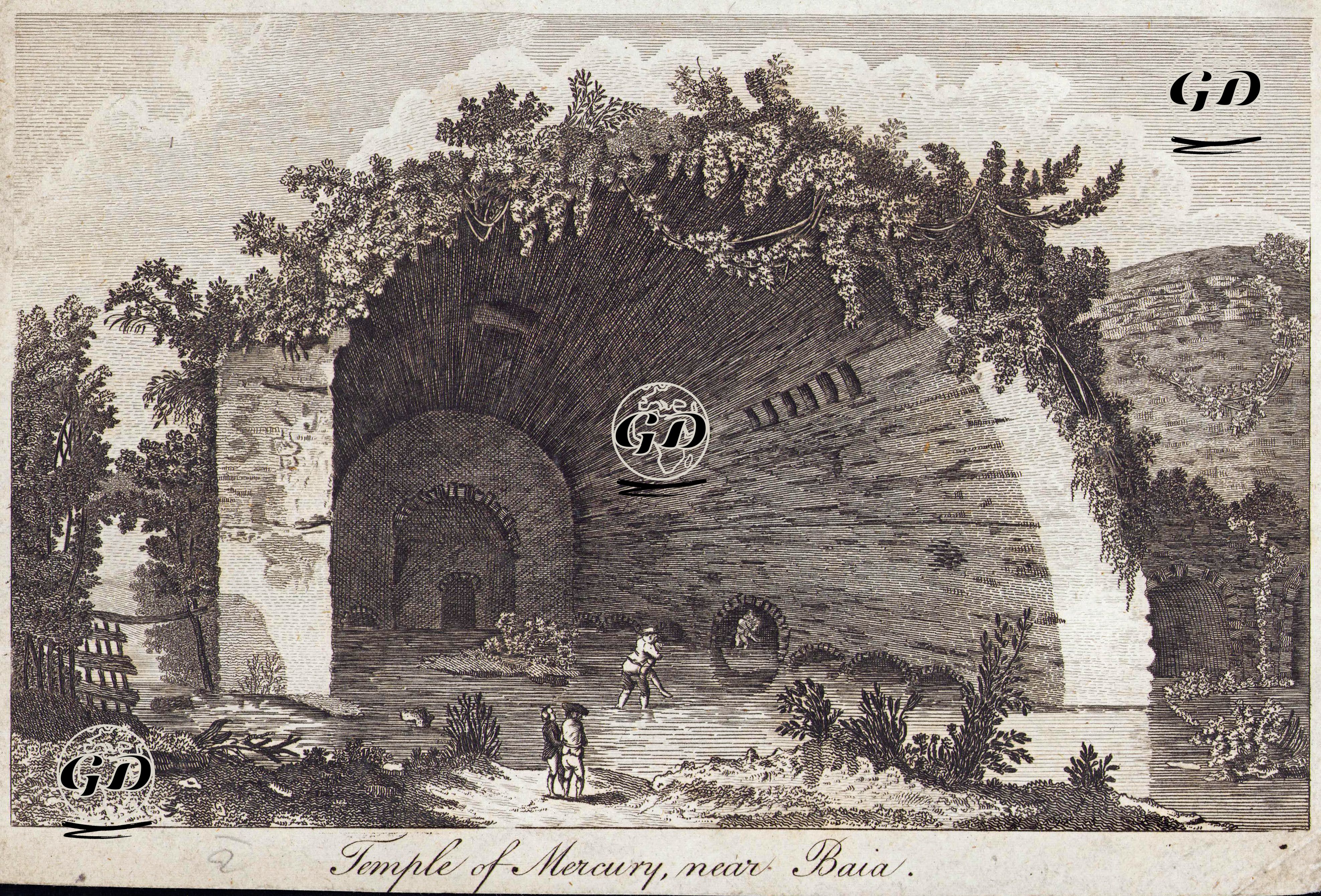 Merkür Tapınağı(Eko Tapınağı), Baia -  - 1700's