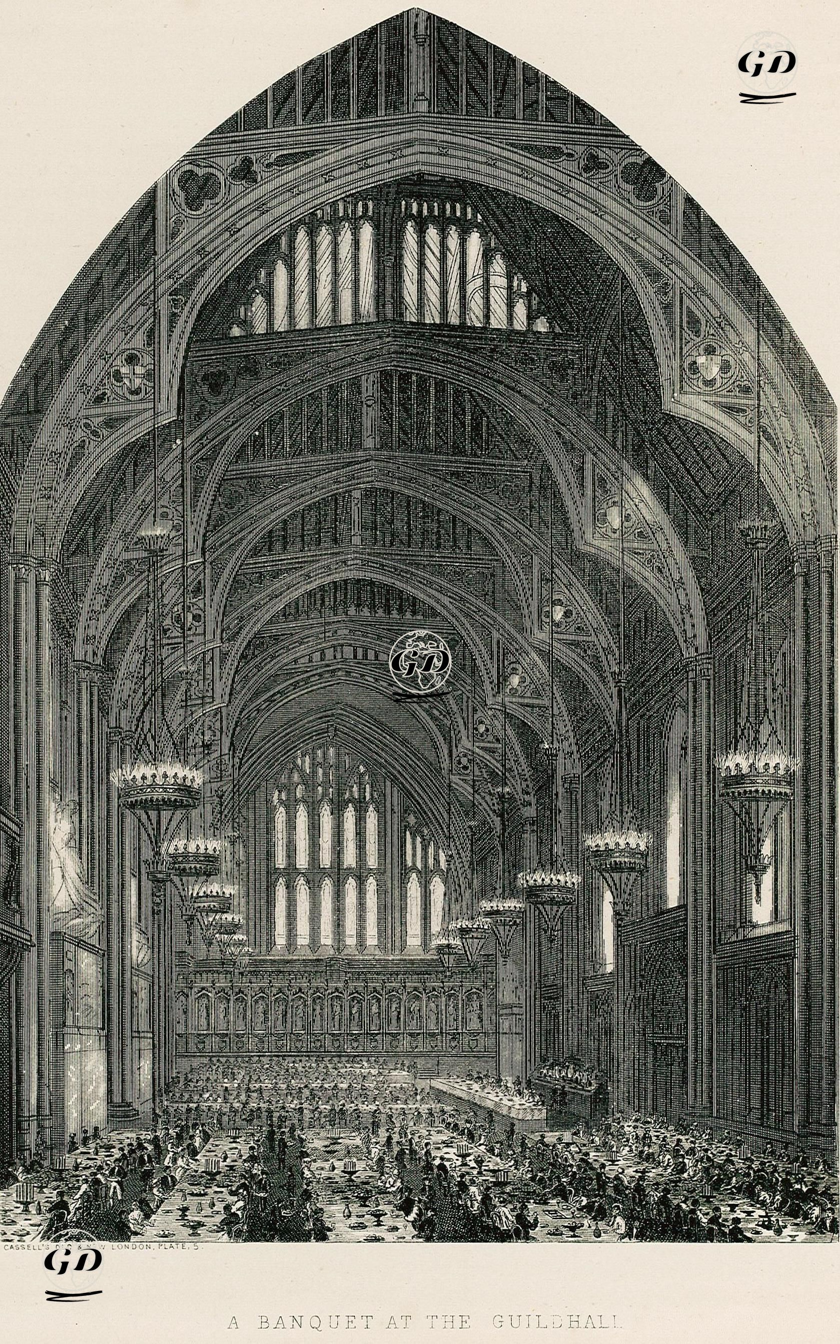 Guildhall'de Bir Ziyafet  -  - 1890