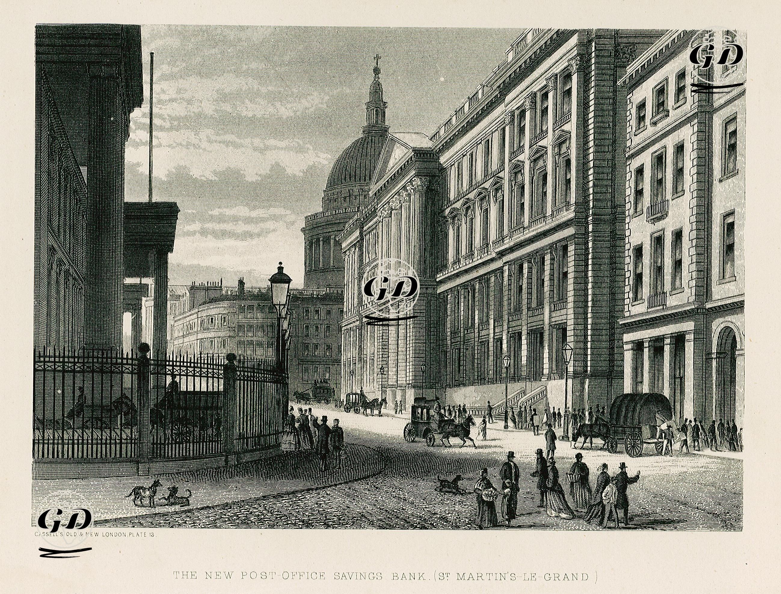 Yeni Postahane Binası (St. Martin's Le Grand) -  - 1890