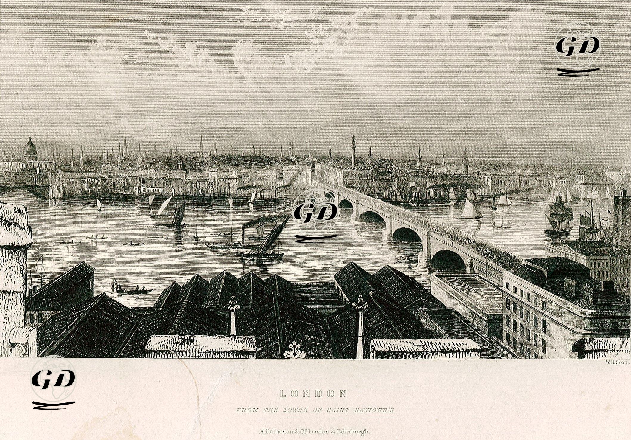 Saint Saviors Kulesinden Londra -  - 1859