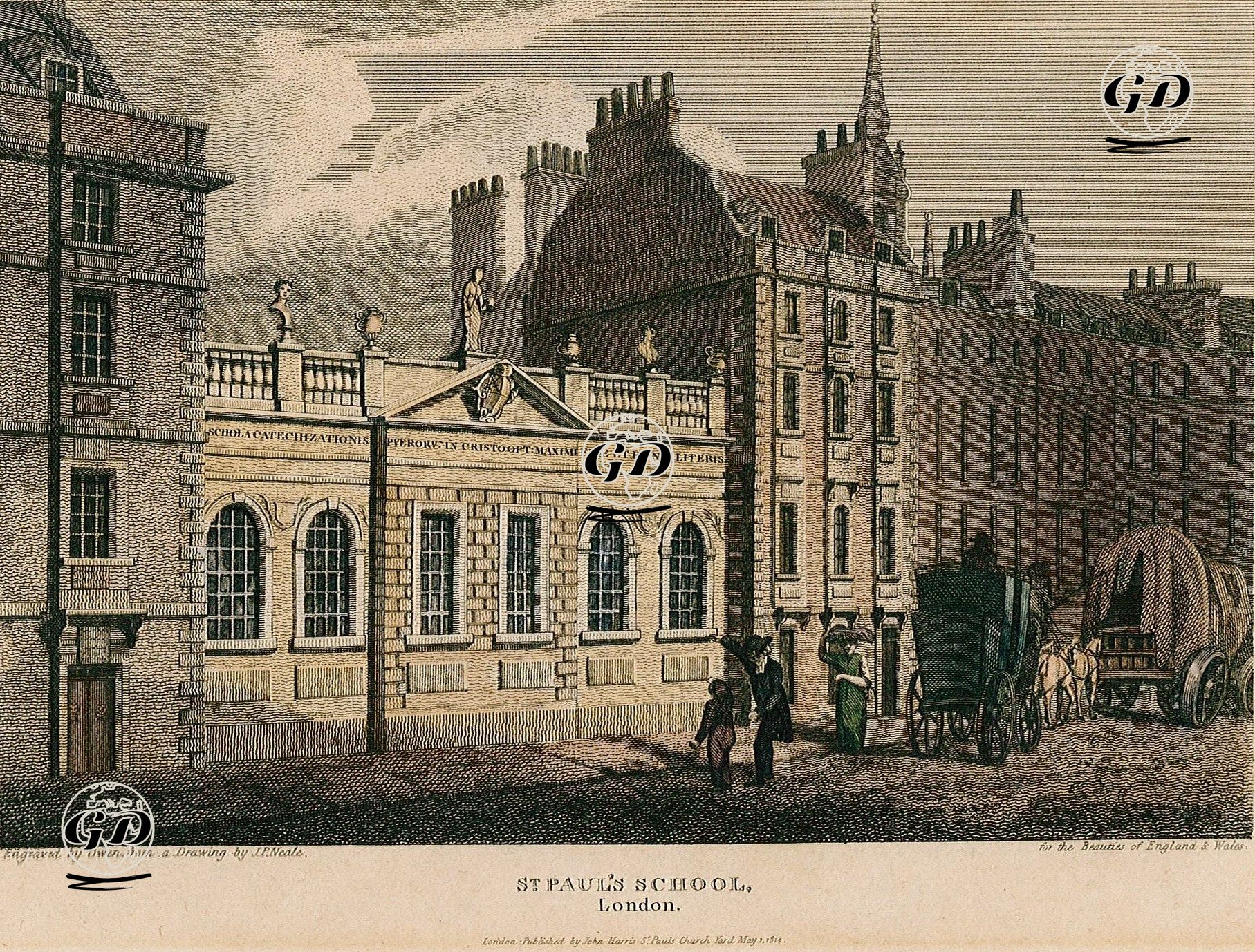 St. Paul Okulu, Londra - John Preston Neale (1780-1847) - 1814