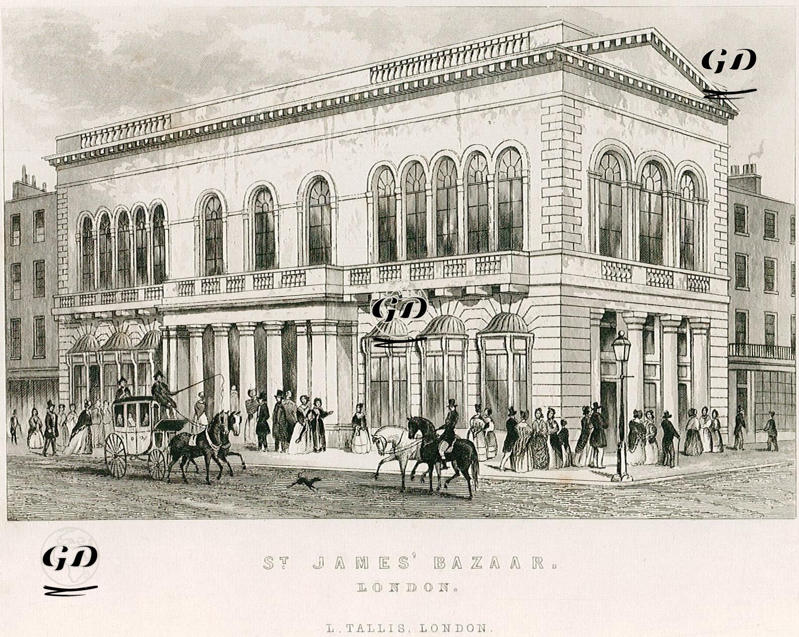 St. James' Bazaar, London  -  - 1830