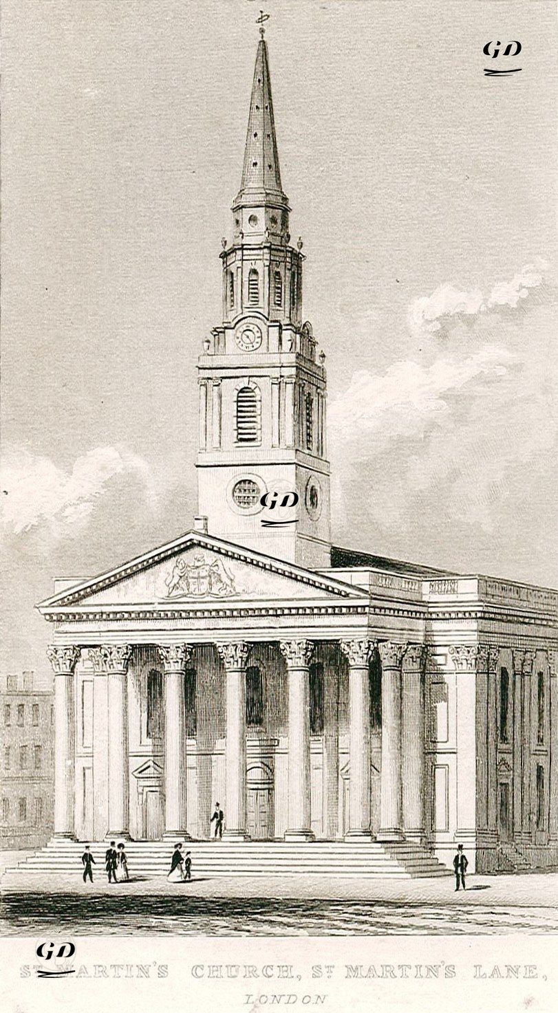 St. Martin Kilisesi, St. Martin Caddesi, Londra -  - 1800's
