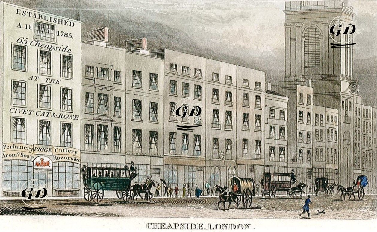Cheapside, London  -  - 1800's