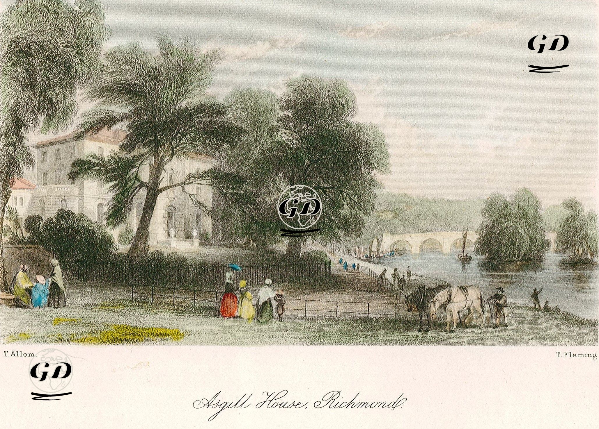 Asgill Evi, Richmond - Thomas Allom (1804-1872) - 1879