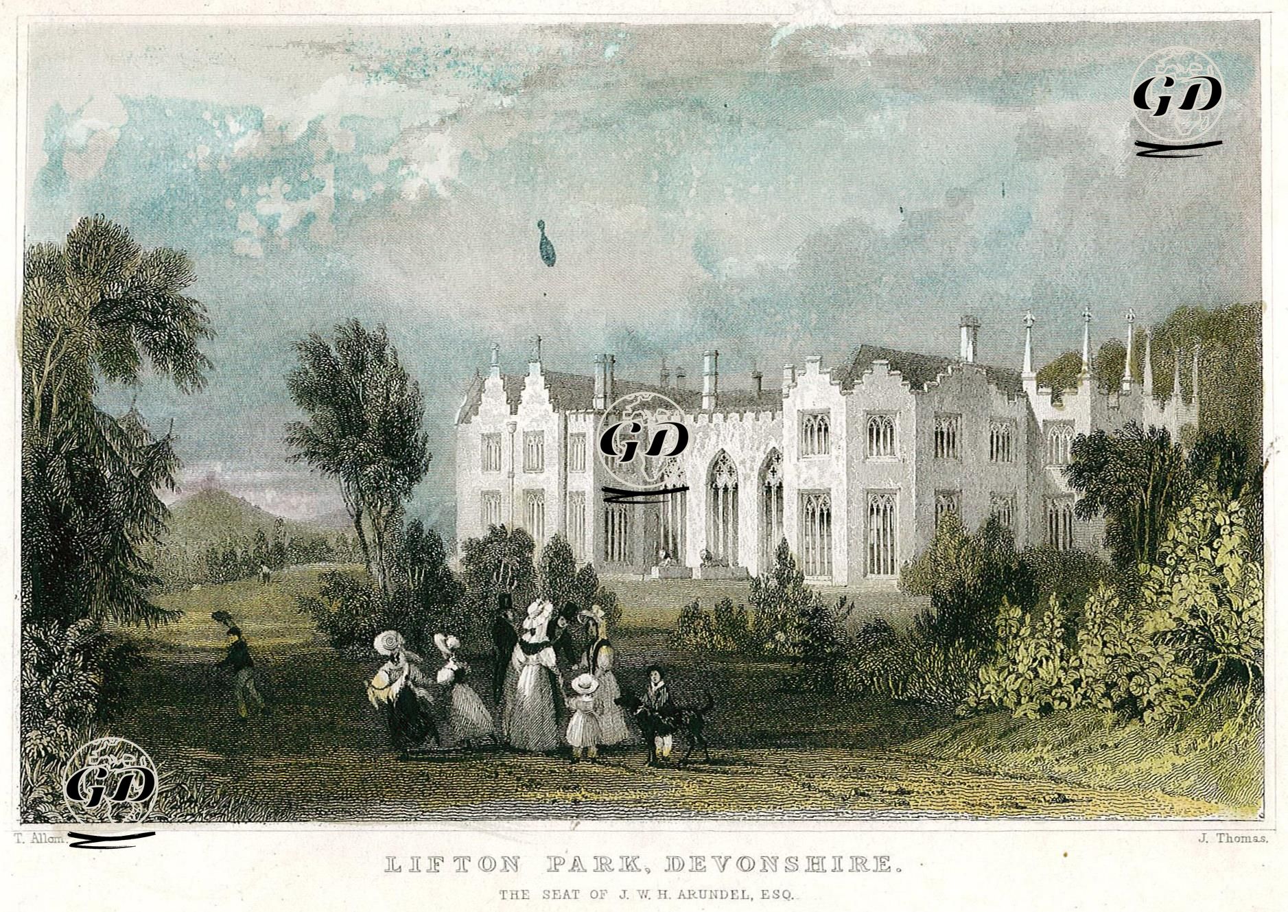 Lifton Park, Devonshire, The Seat Of J.W.H. Arundel - Thomas Allom (1804-1872) - 1832
