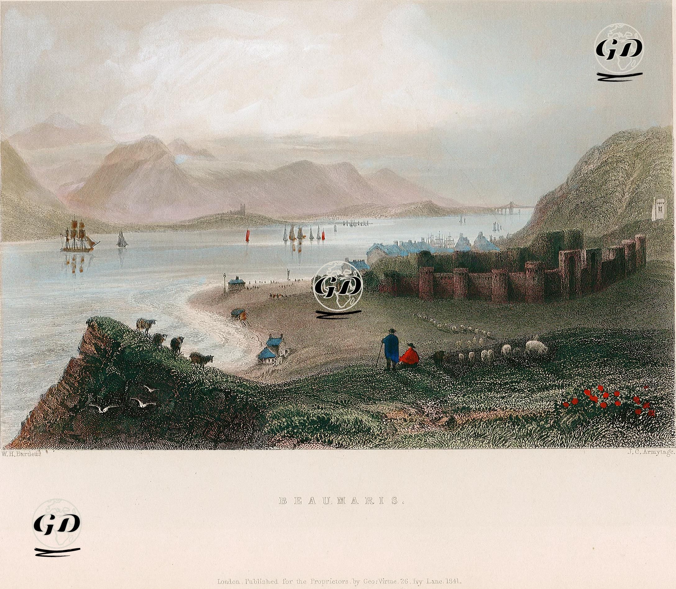 Beaumaris - William Henry Bartlett (1809-1854) - 1841