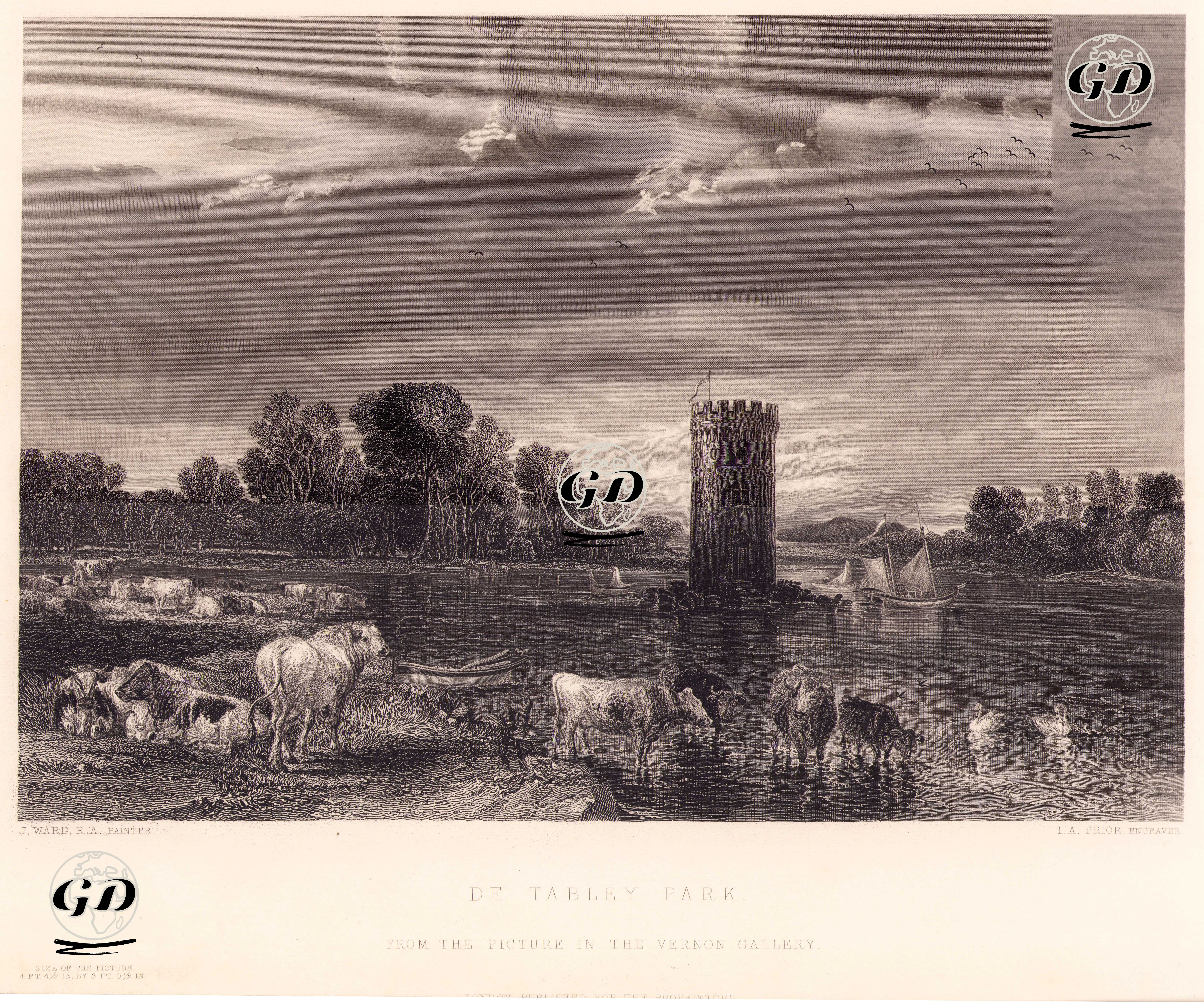 De Tabley Park - James Ward (1769-1859) - 1850's