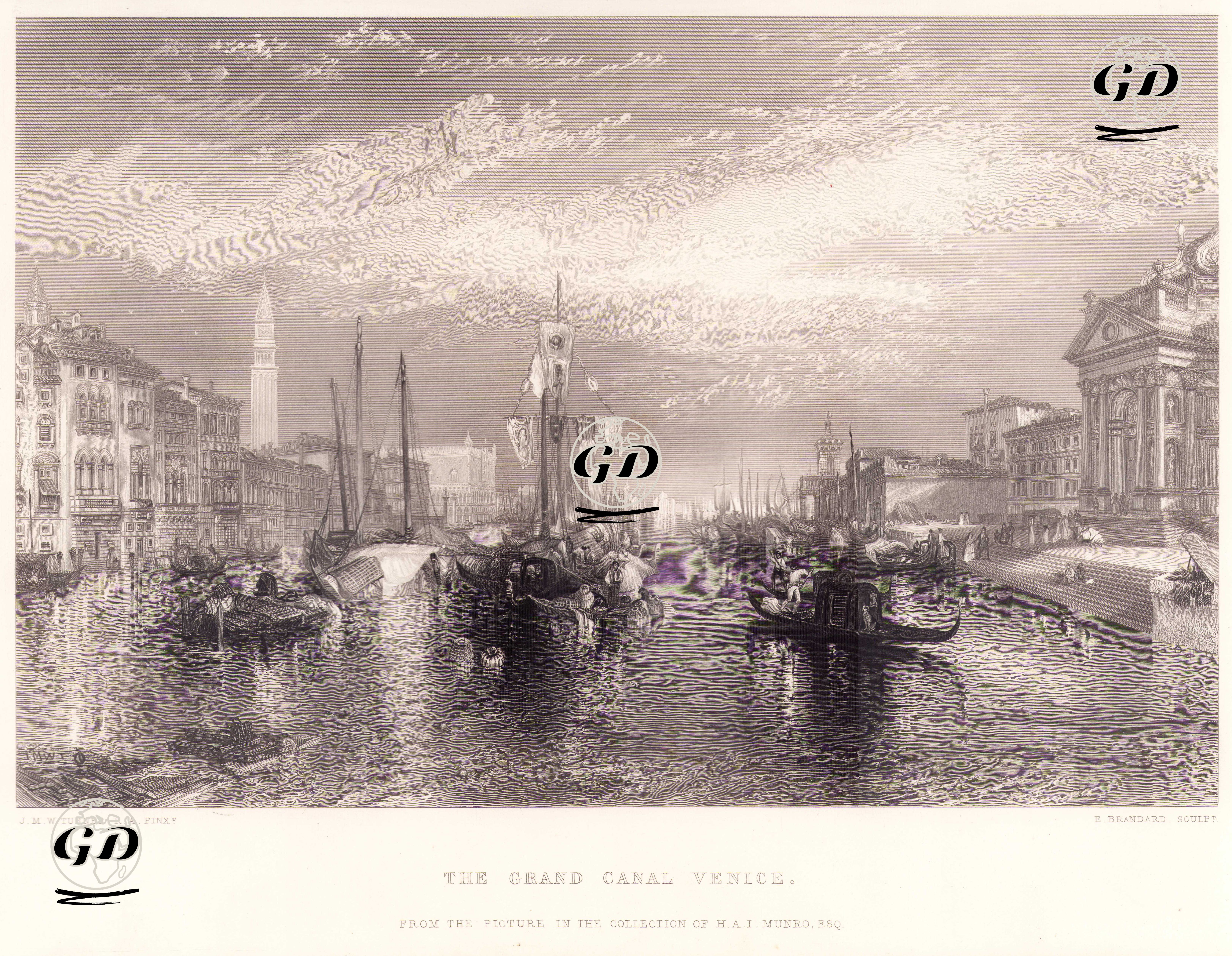 Büyük Kanal, Venedik - Joseph Mallord William Turner (1775-1851) - 1862