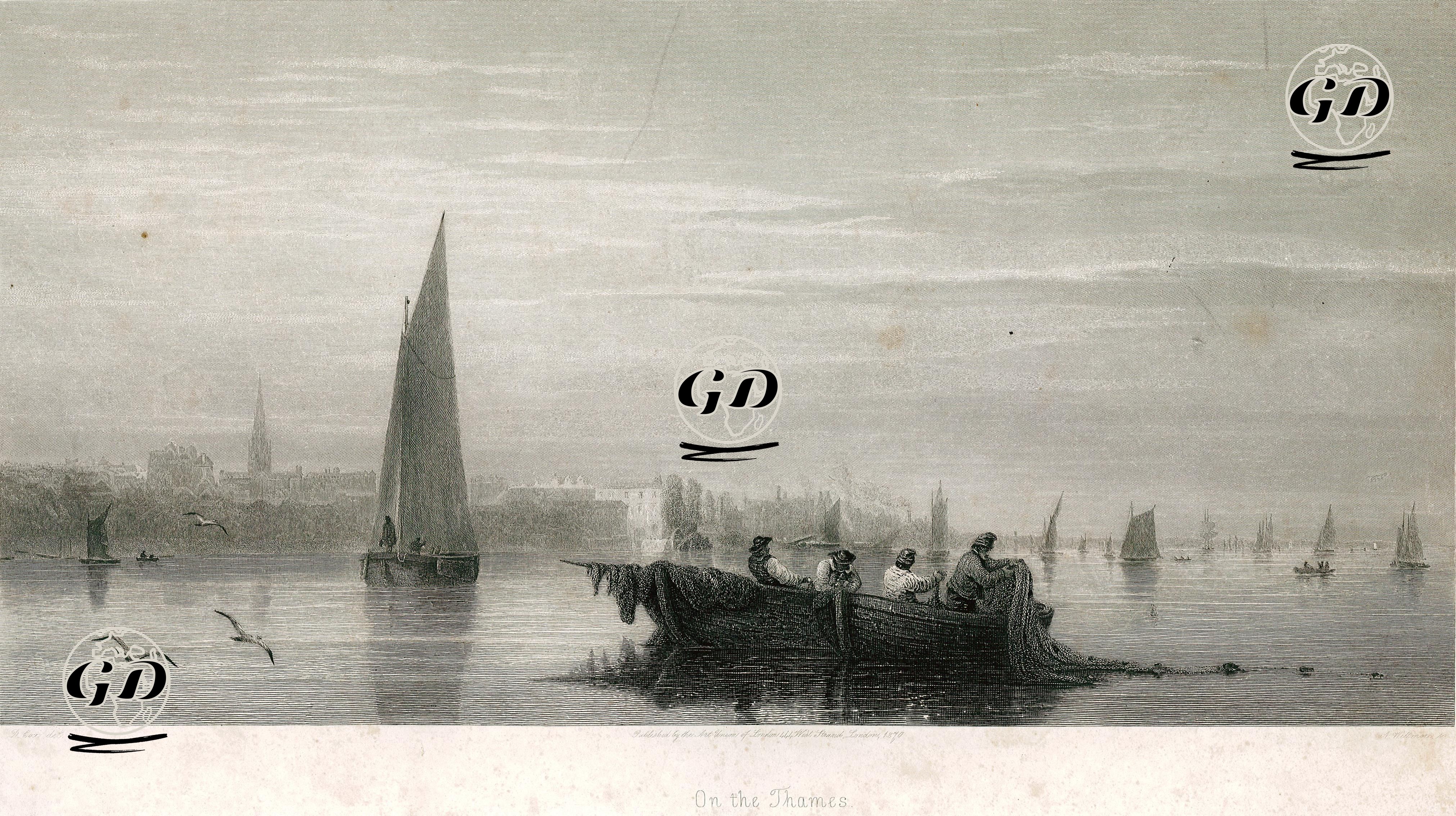 Thames Nehrinde - David Cox (1783-1859) - 1870