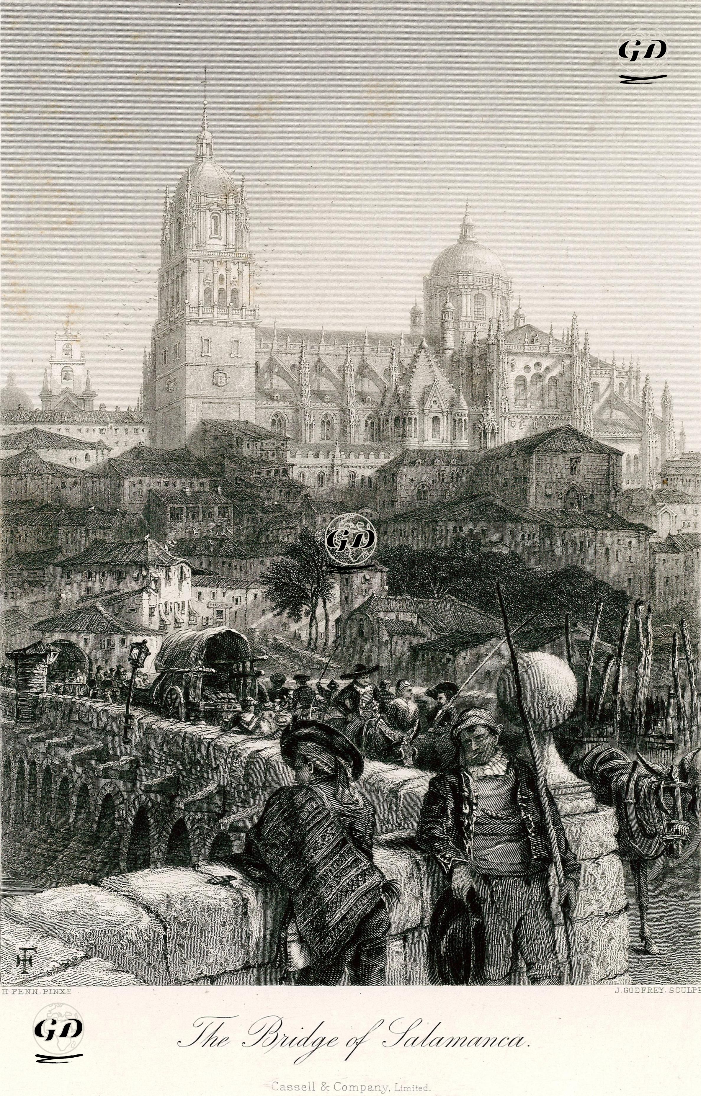 Salamanca Köprüsü - Henry Fenn (1837-1911) - 1860