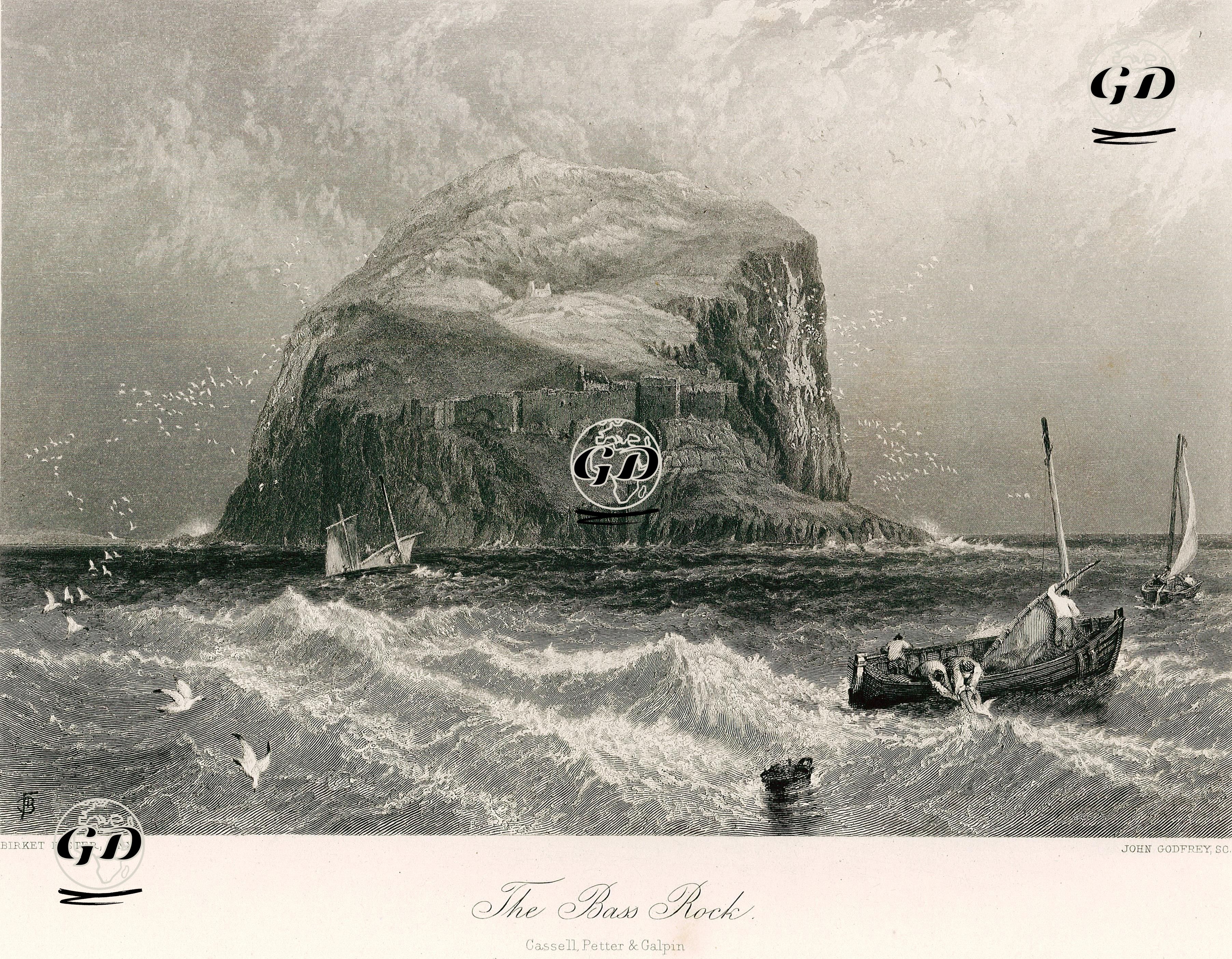 Bass Rock - Myles Birket Foster (1825-1899) - 1875