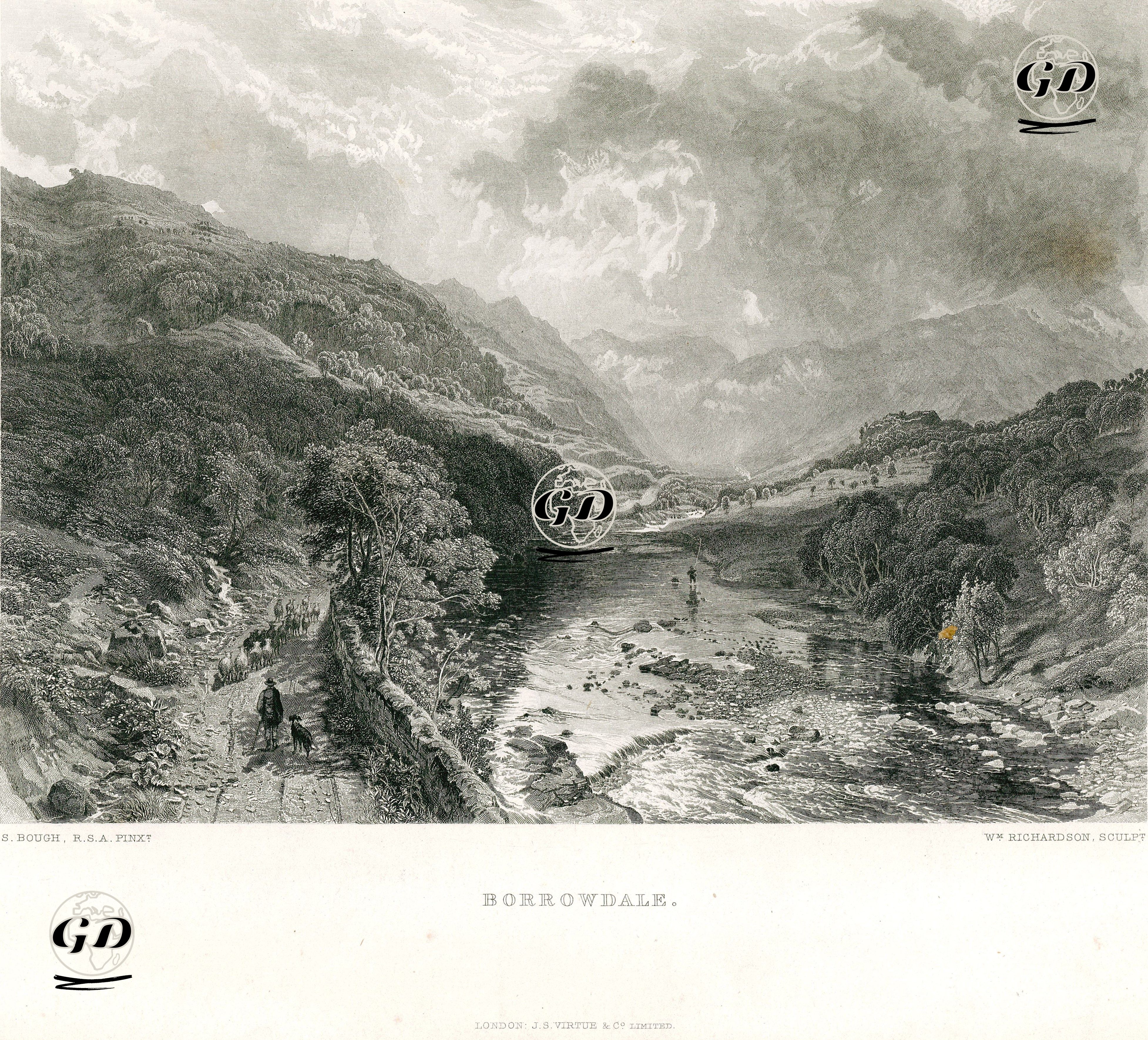 Borrowdale - Samuel Bough (1822-1878) - 1870's
