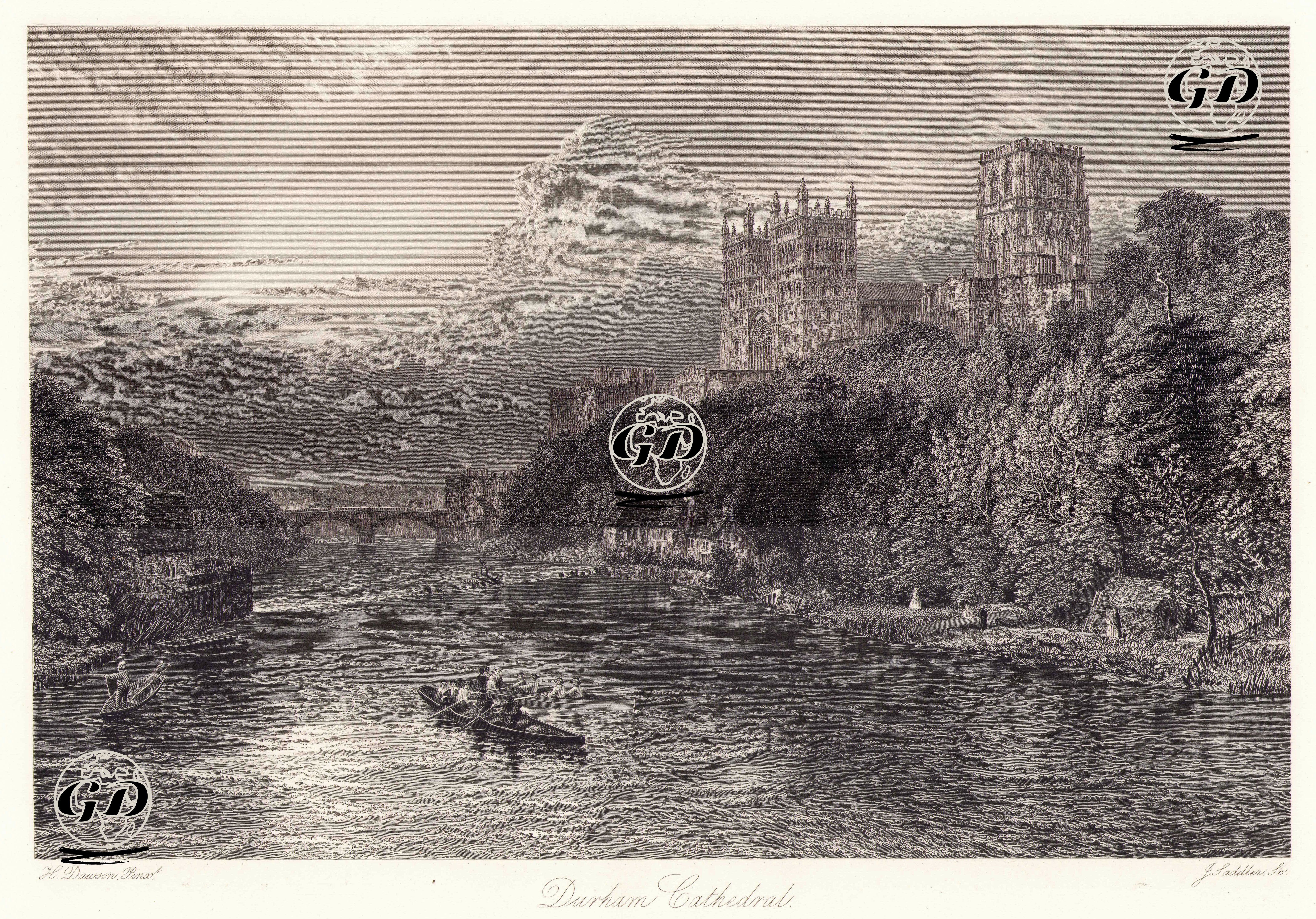 Durham Cathedral - Henry Dawson (1811-1878) - 1880's