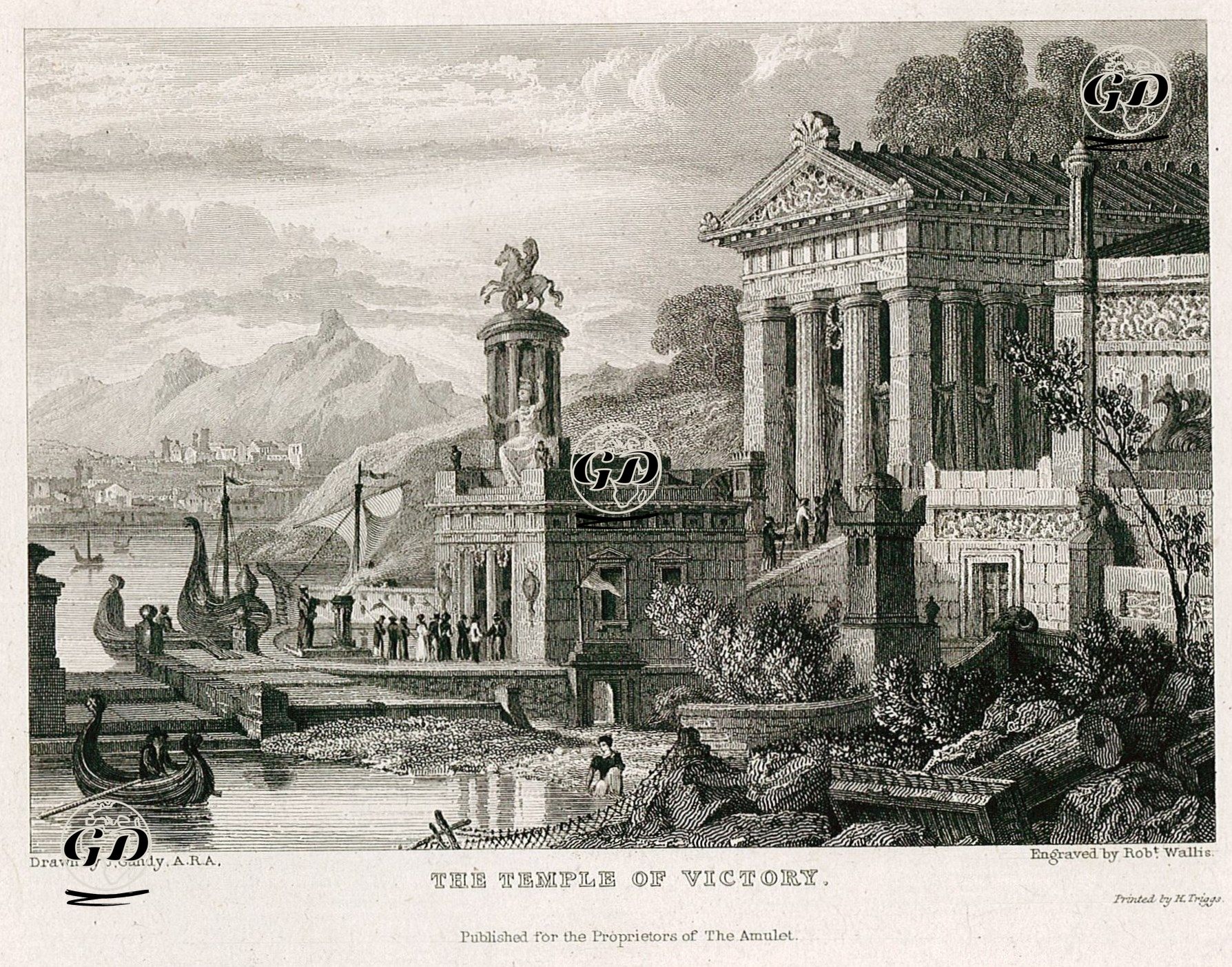 The Temple Of Victory - Joseph Michael Gandy (1771-1843) - 1829