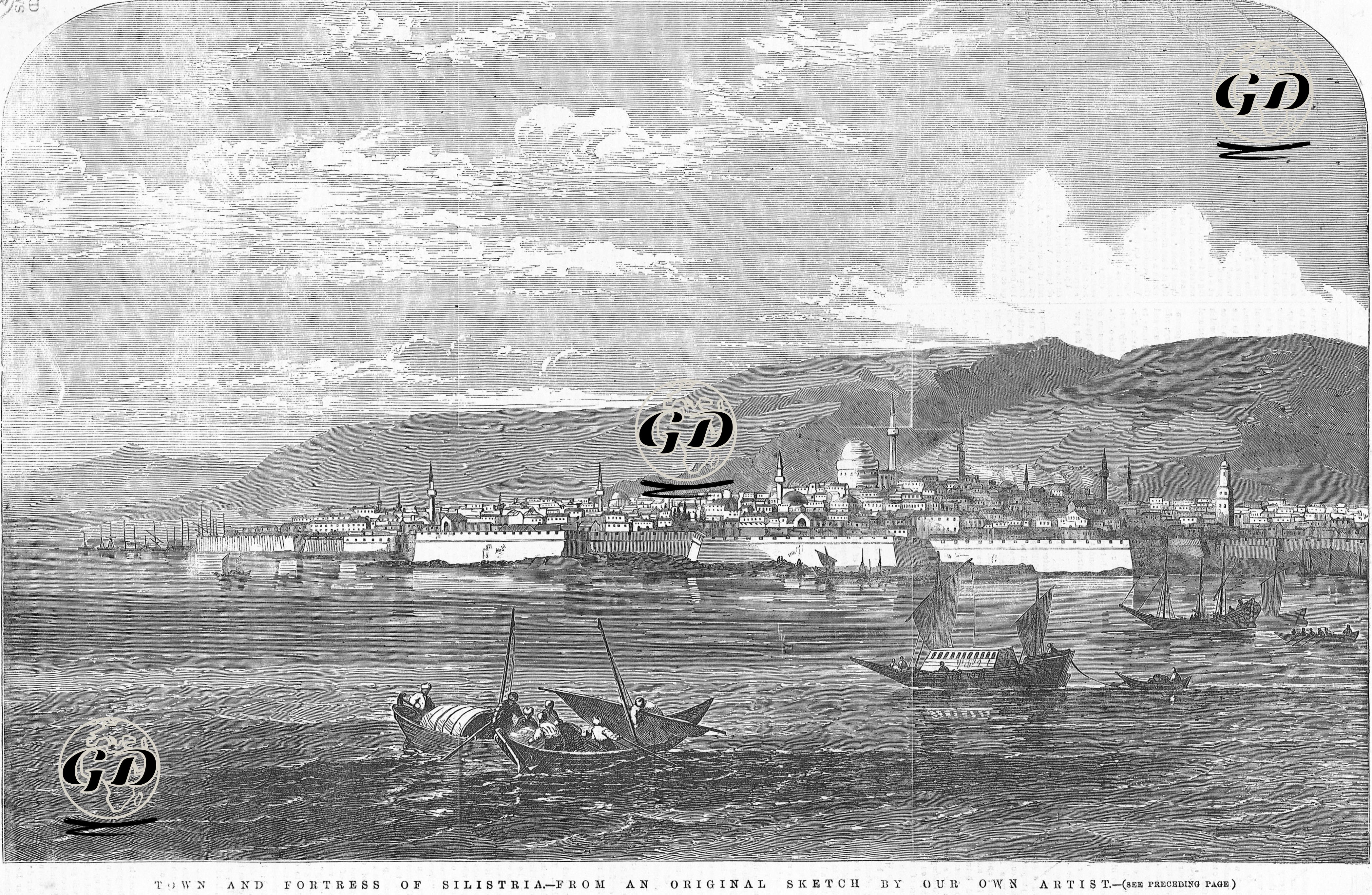 Silistre Şehri ve Kalesi  -  - 1854