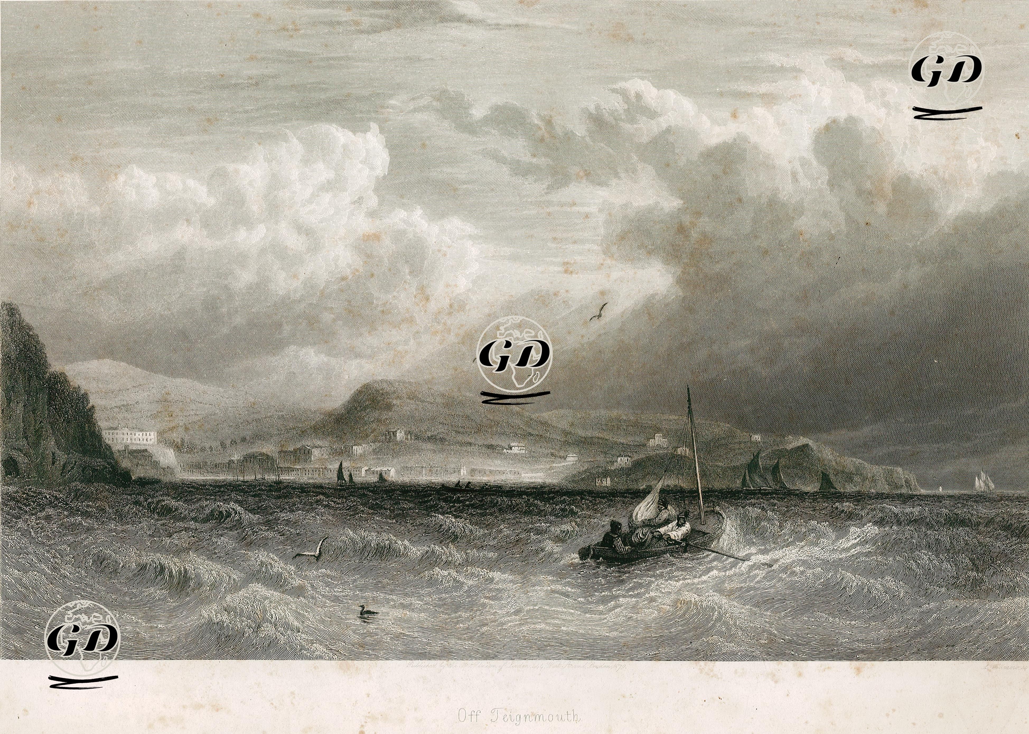 Teignmouth Açıkları - David Cox (1783-1859) - 1870