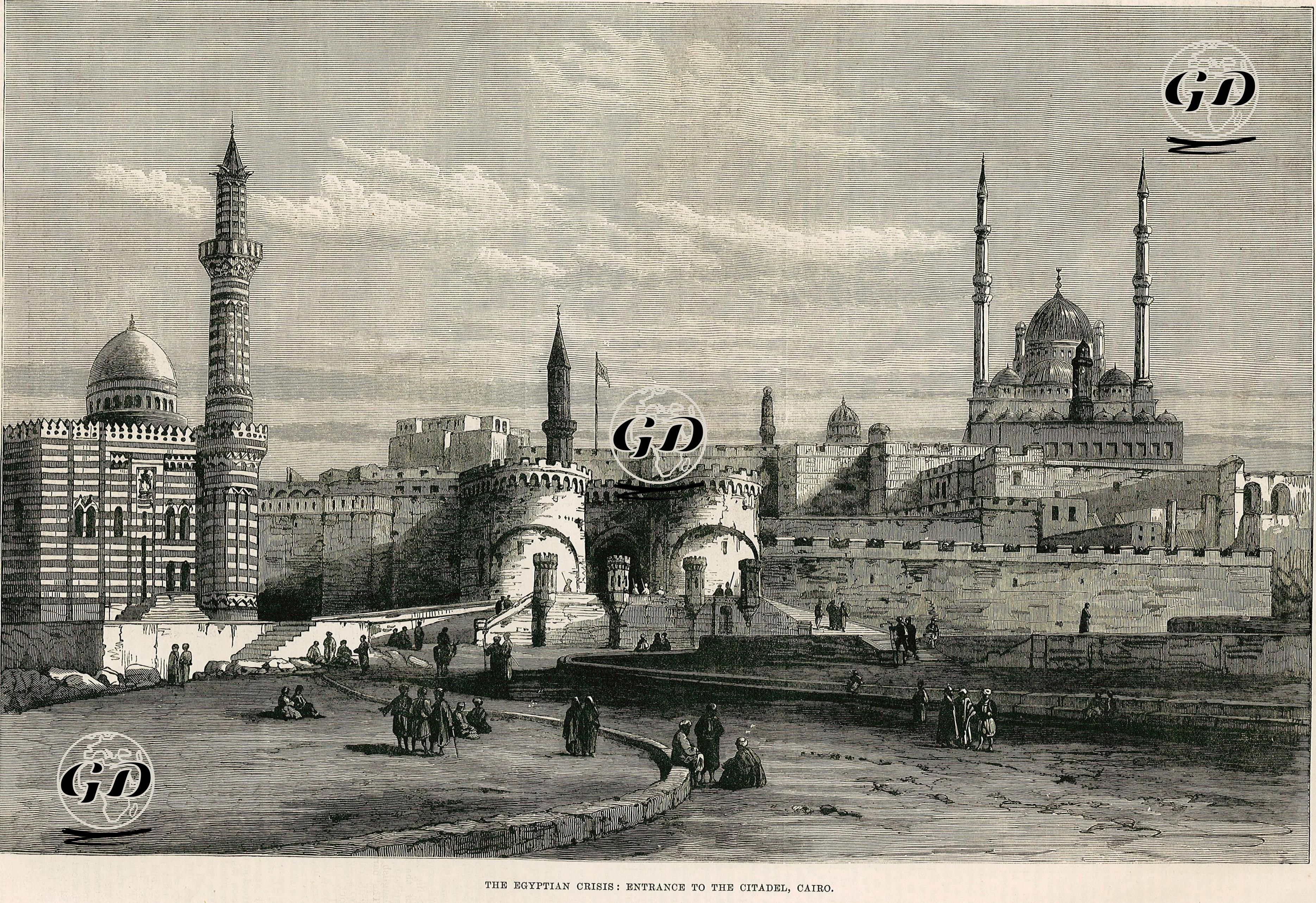 Kahire Selahattin Kalesi Girişi -  - 1881