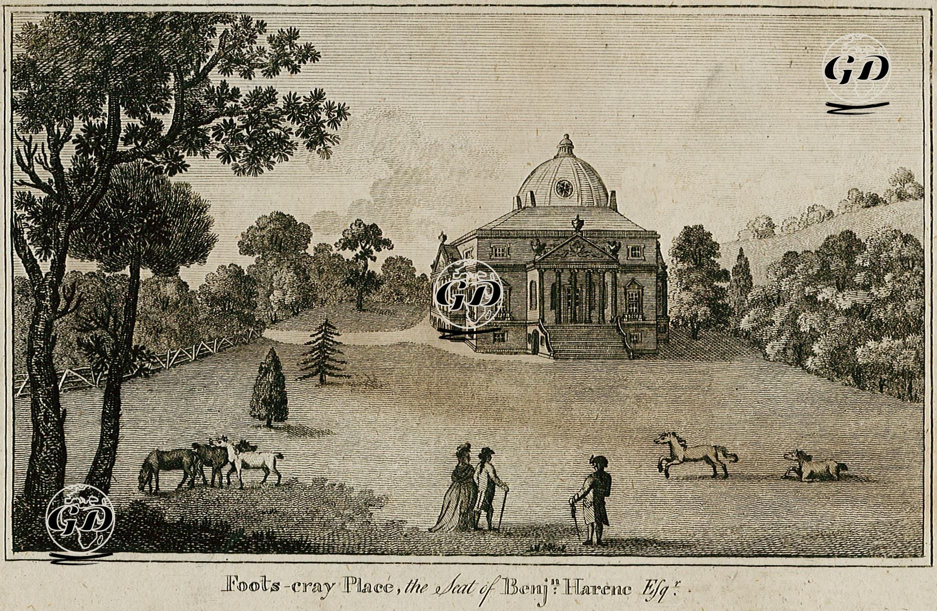 Foots-Cray Place, The Seat Of Benj. Harenc -  - 1795