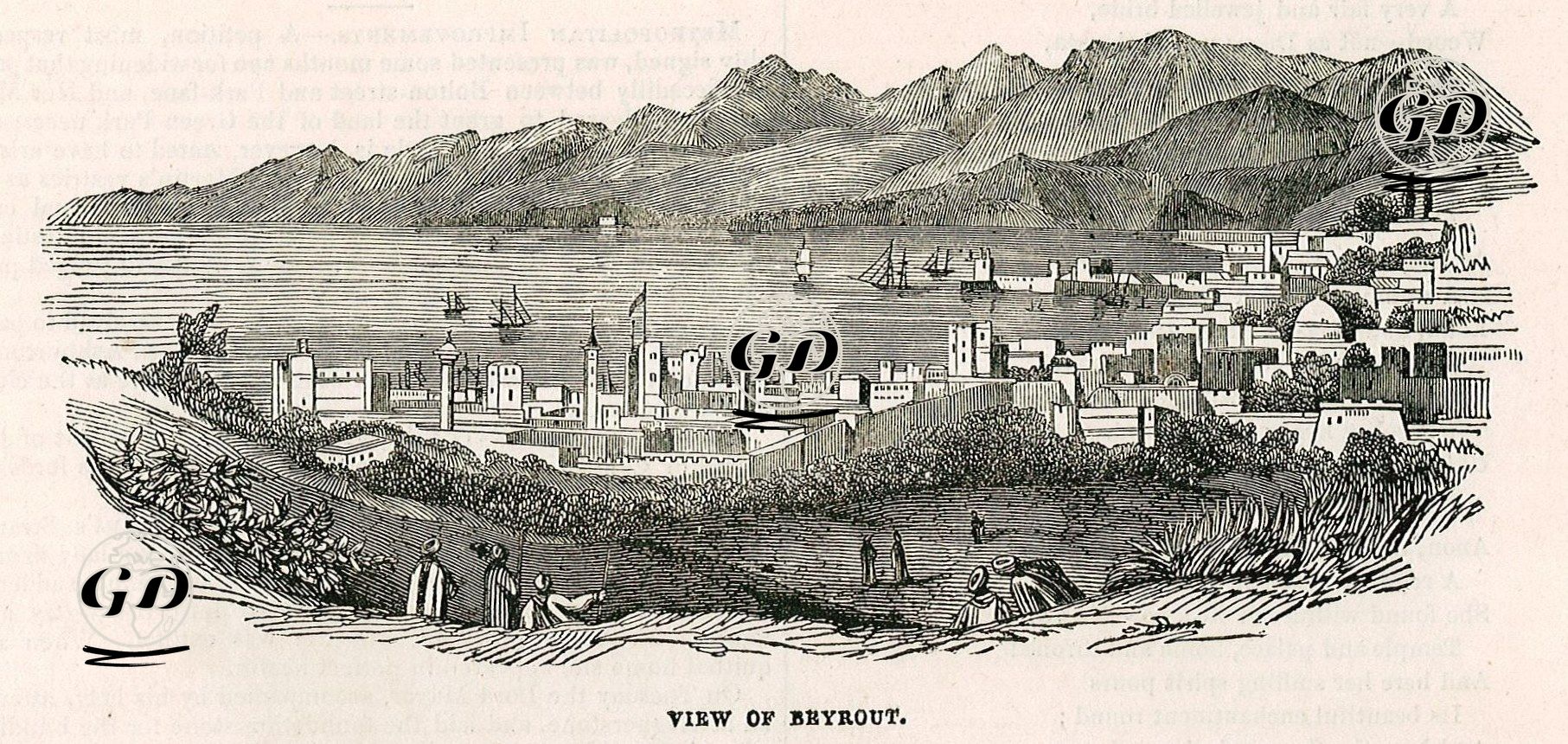 Beyrut Manzarası -  - 1842