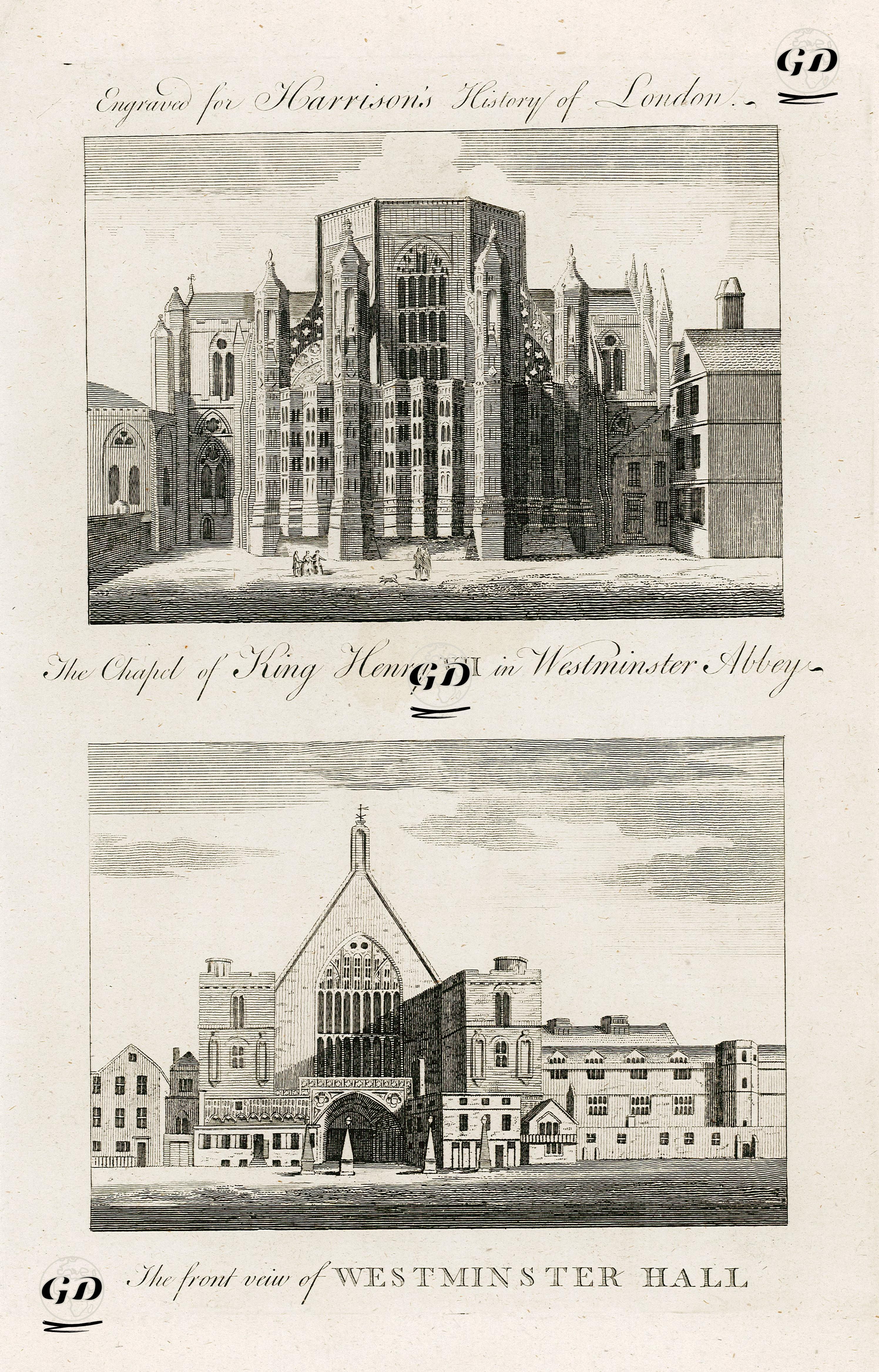 The Chapel Of King Henry VII In Westminster Abbey-The Front Of View Westminster Hall -  - 1775