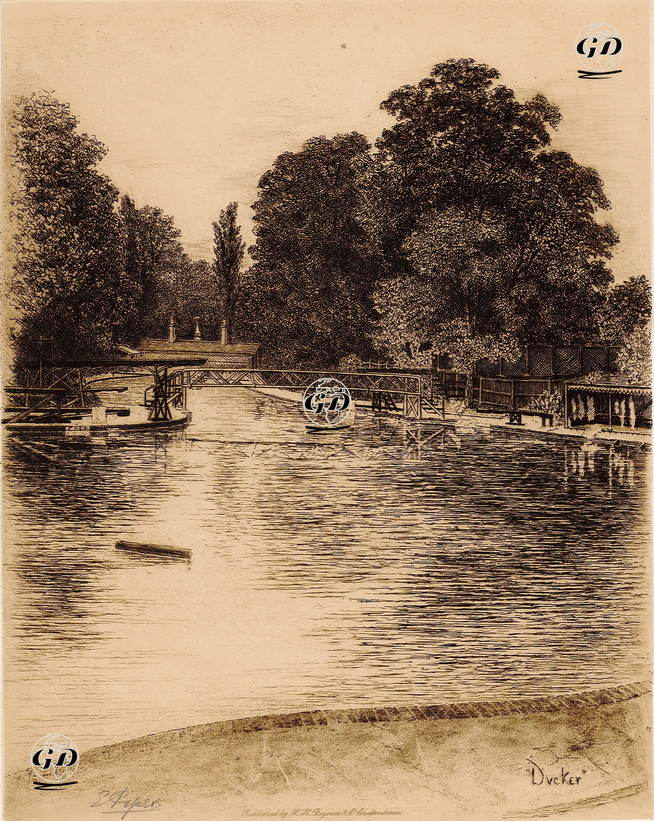 Ducker Kayık Gölü, Harrow Okulu - Elizabeth Piper (Active 1892-1932) - 1900's