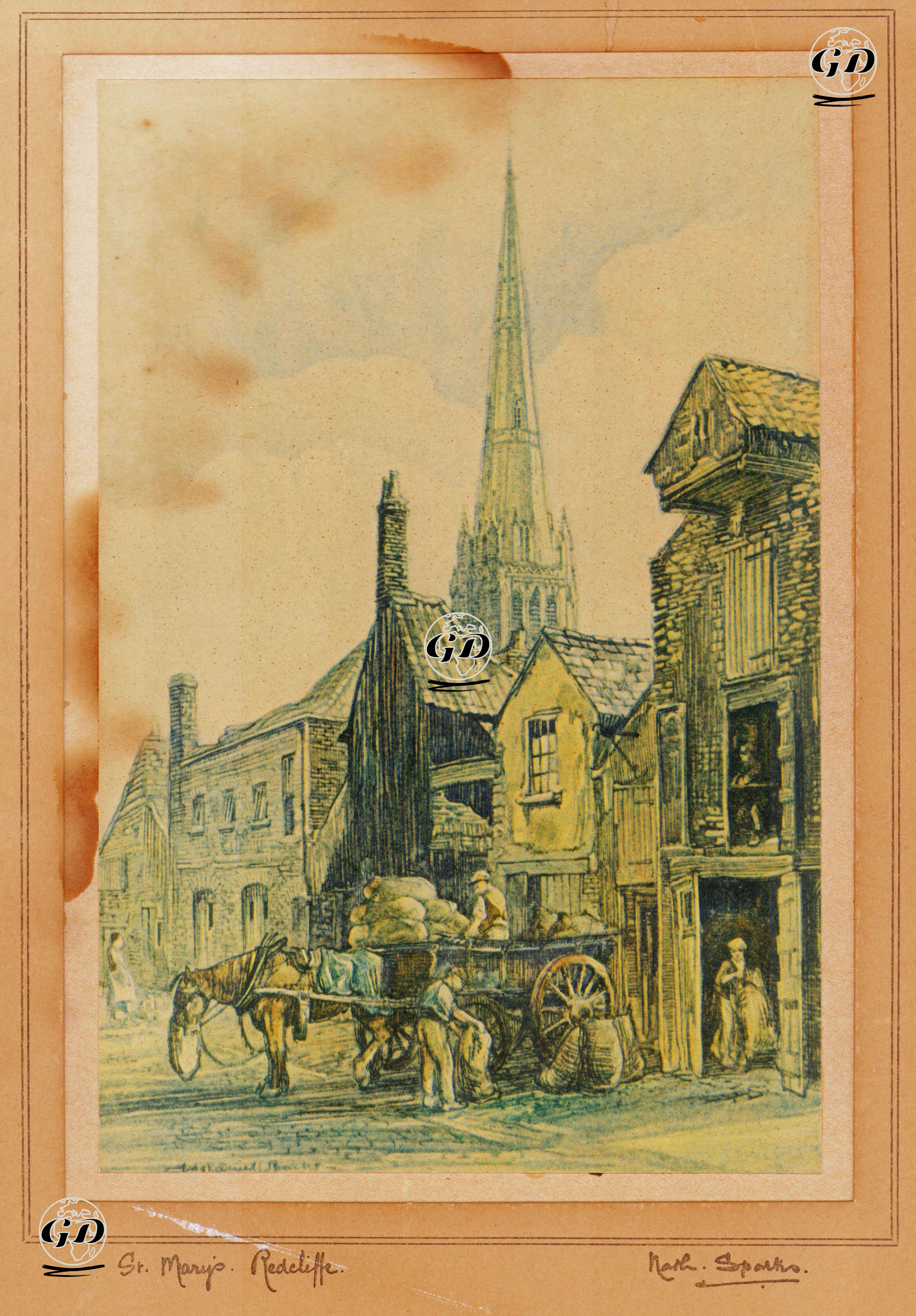 St. Mary Redcliffe Church, Bristol - Nathaniel Sparks (1880-1957) - 1920's-1930's