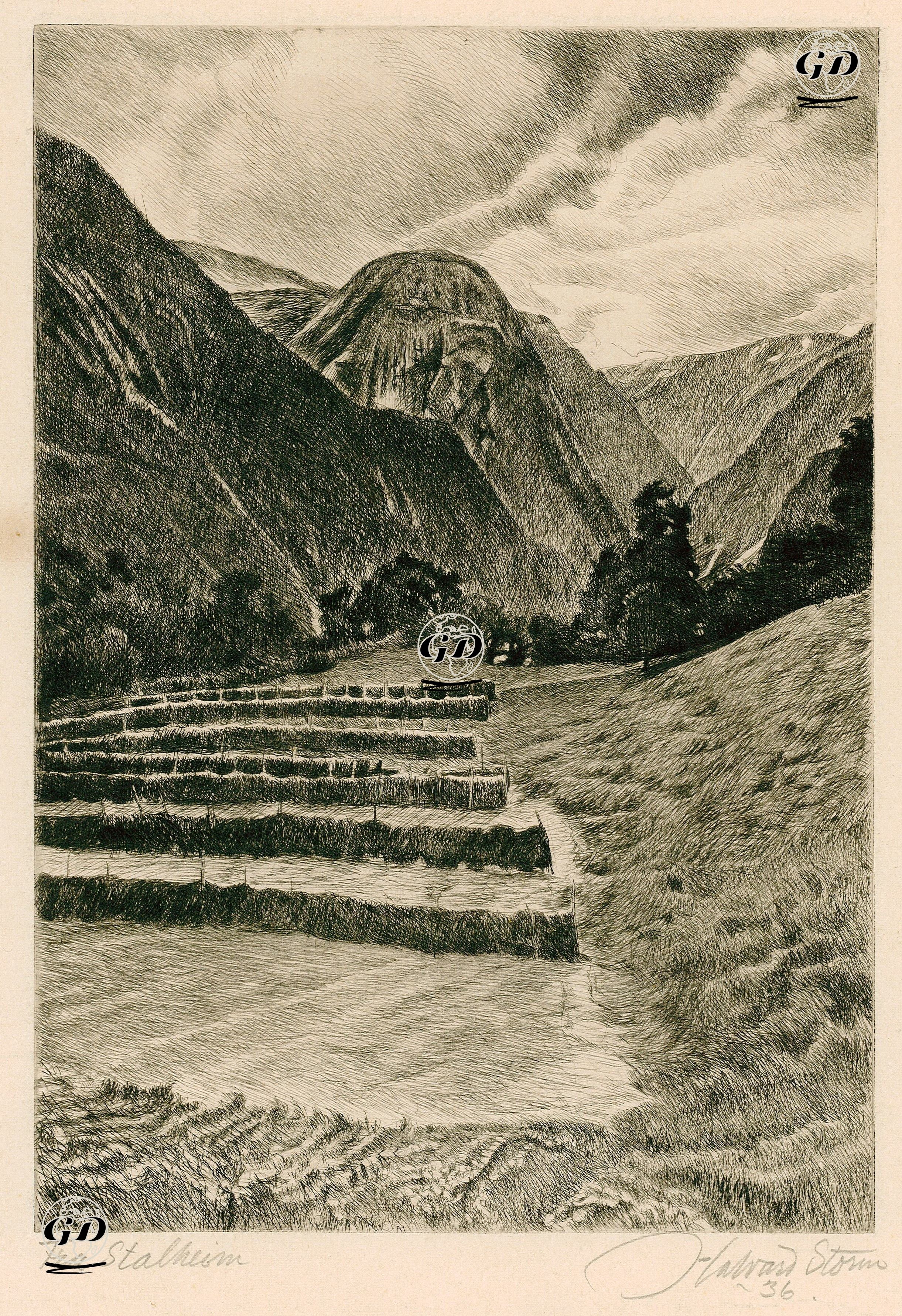 Stalheim, Norveç - Halvard Storm (1877-1962) - 1936